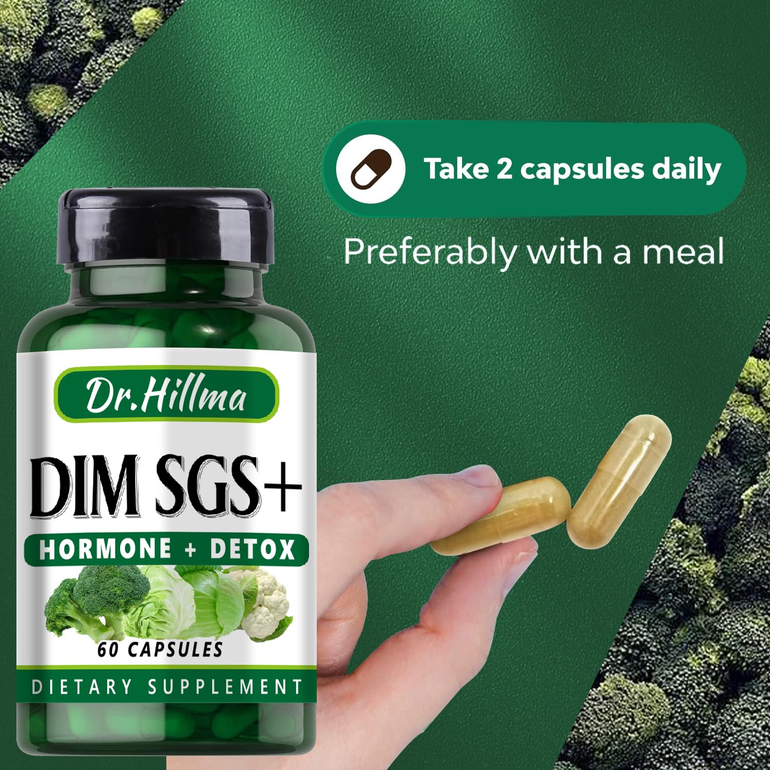 DIM Supplement 200mg Balance Your Hormones Naturally | Hormonal Harmony for Women & Men