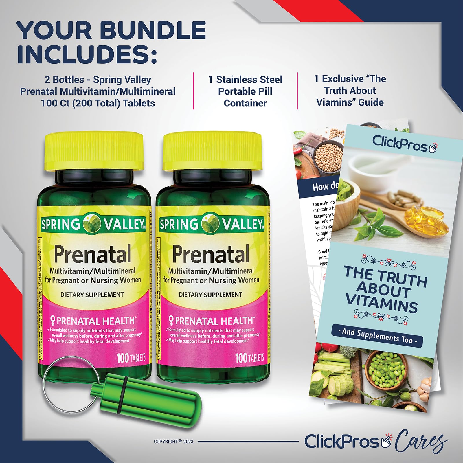 Spring Valley Prenatal Multivitamin/Multimineral for Pregnant and Nursing Women