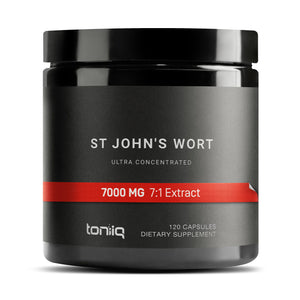 1,000mg Ultra High Strength St. John's Wort Capsules (Non-GMO) - 7X Concentrated