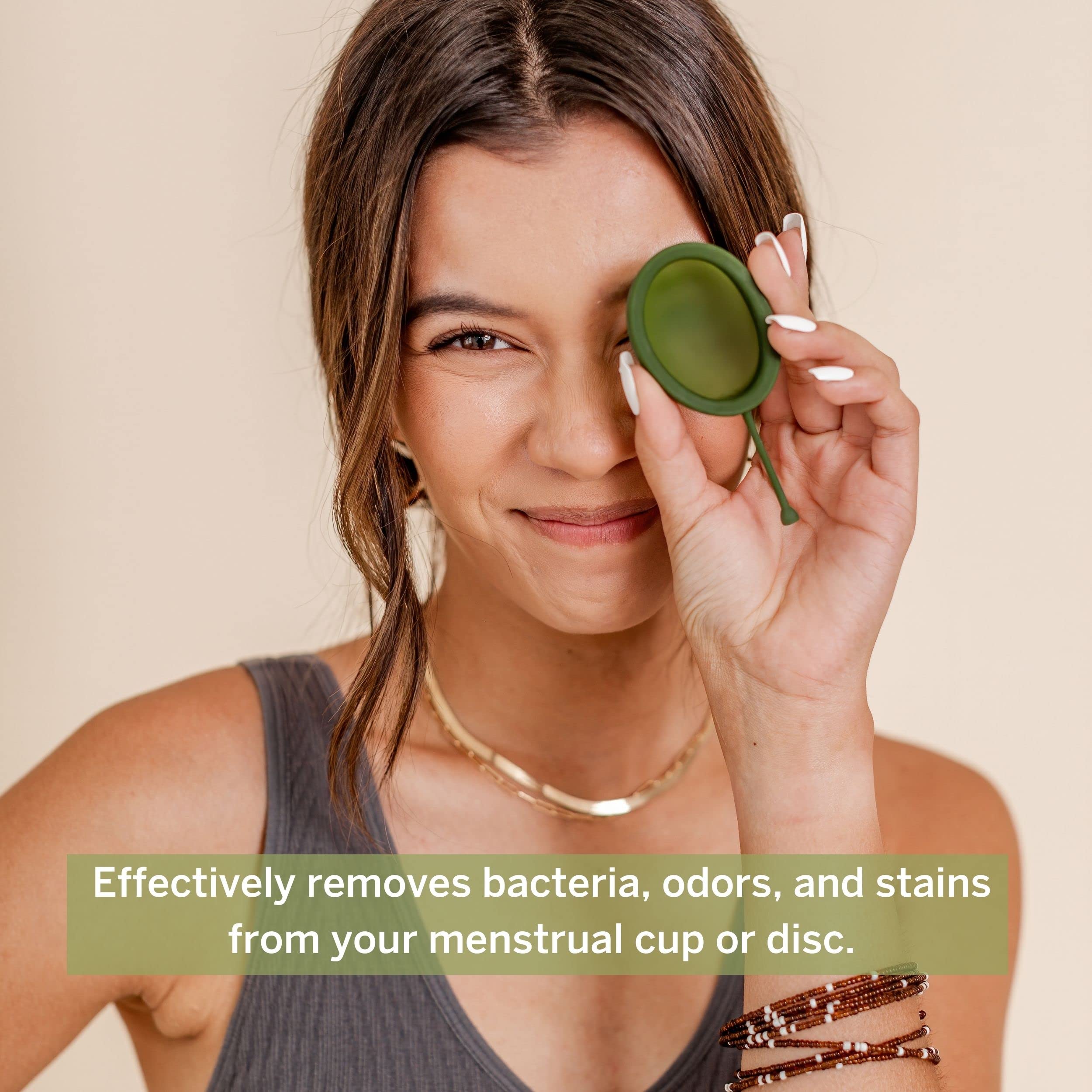 Pixie Menstrual Cup Cleaner Wash + Foaming Dispenser + More Wash in Bottle Than Any Other Brand