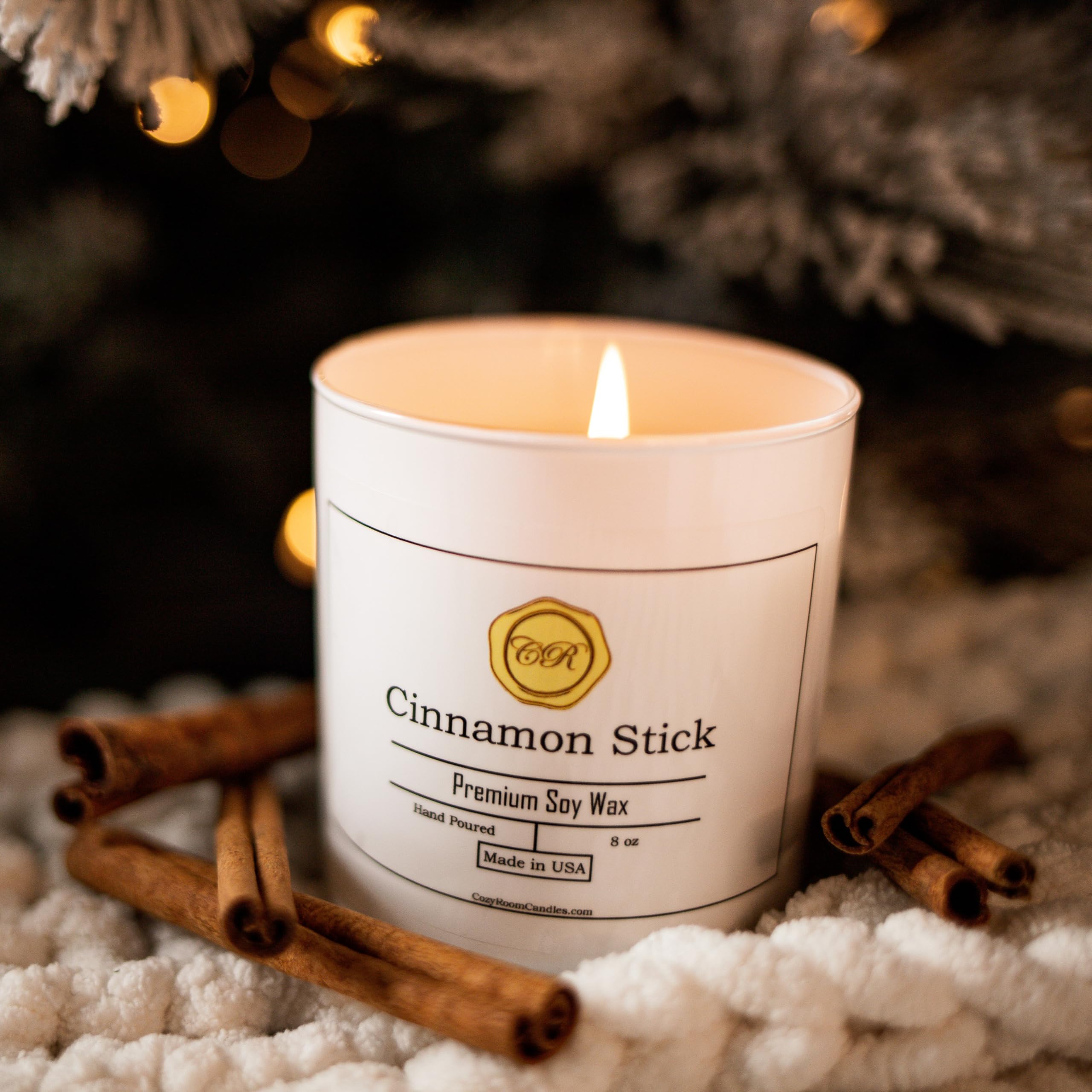 Cinnamon Stick Scented Candles/Scented Candles for Women/Soy Candles for Home/Candles