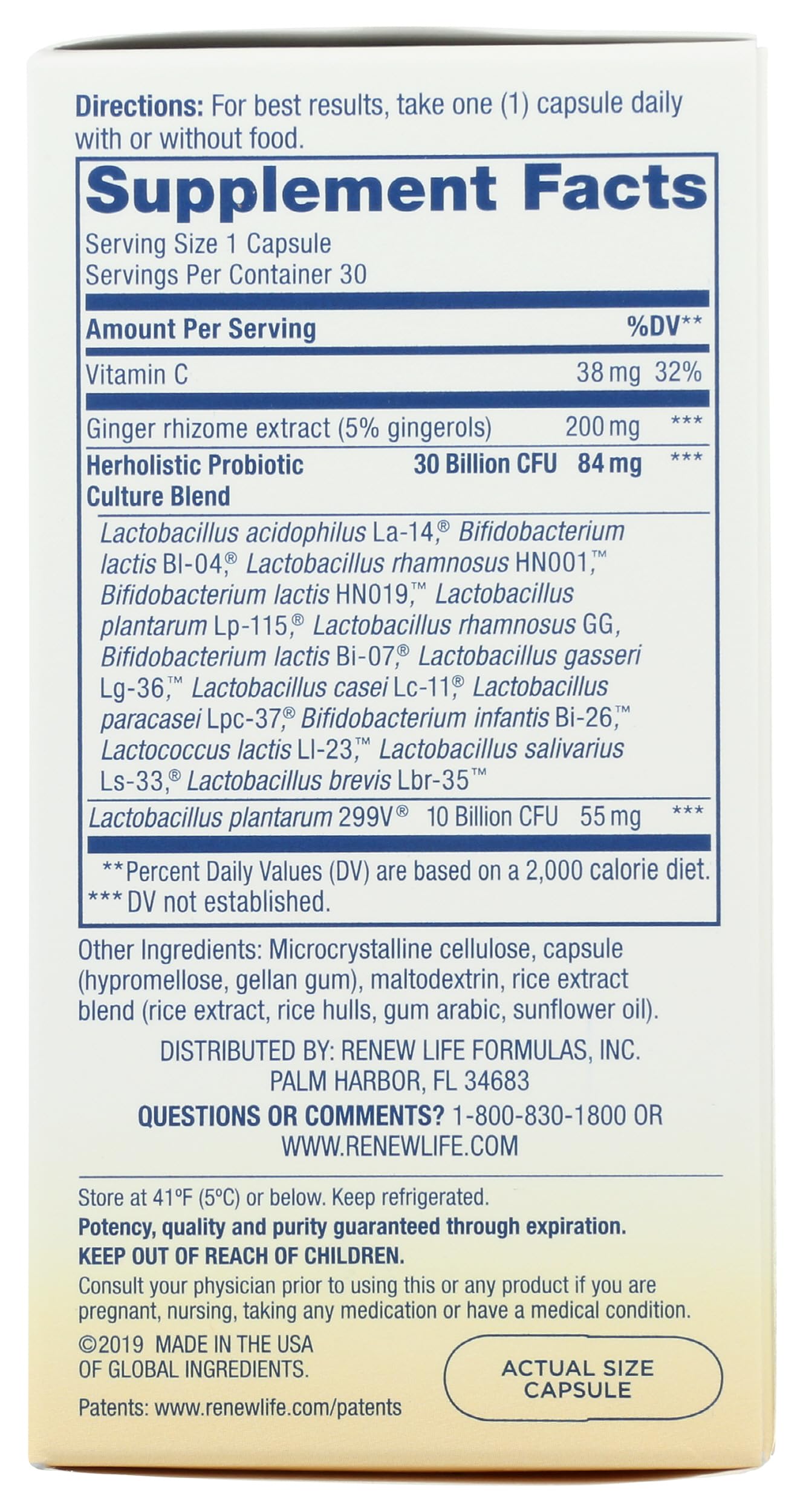 Renew Life Herholistic Prenatal Partner Probiotic 40 Billion, 30 CT