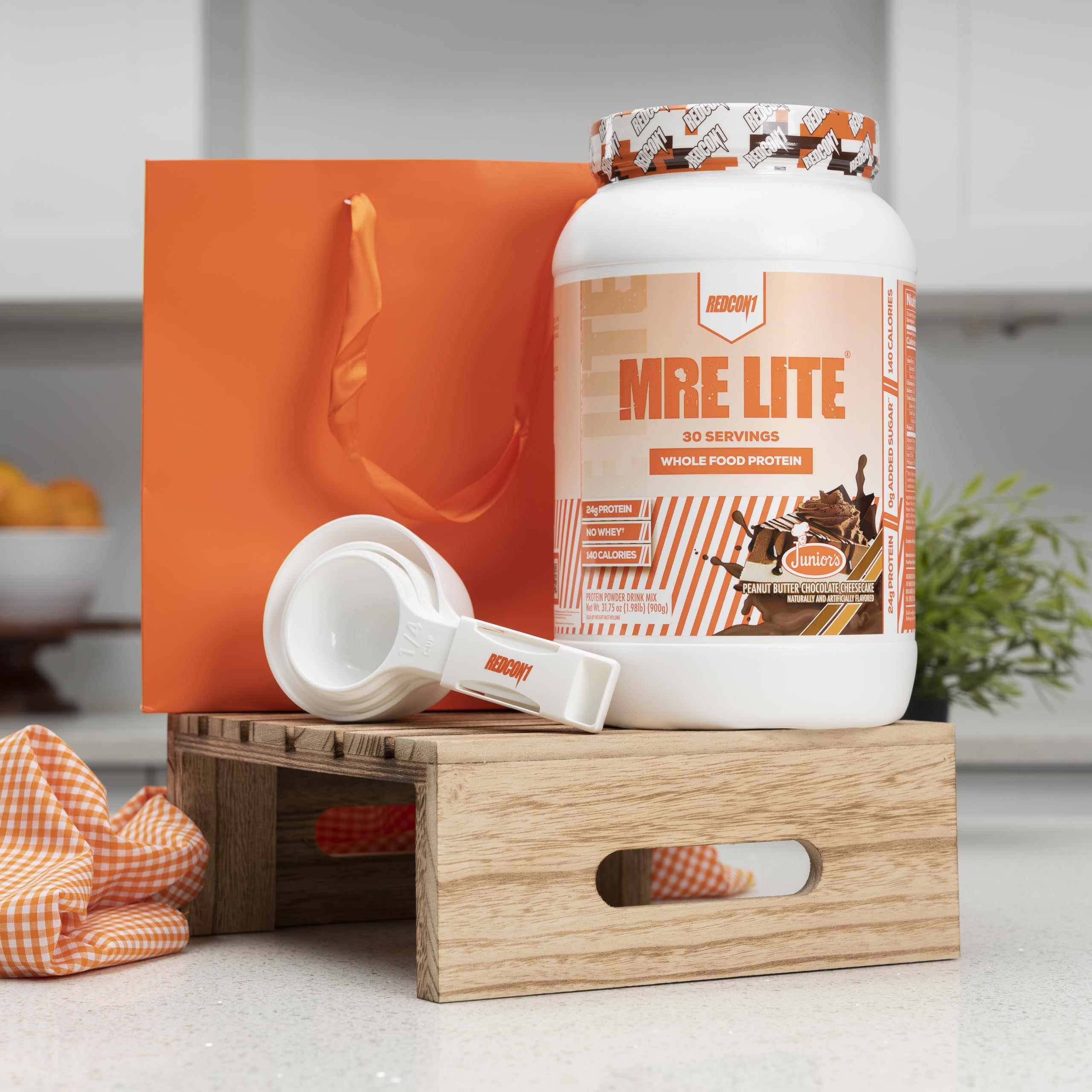 REDCON1 MRE Lite Whole Food Protein Powder, Juniors, Peanut Butter Chocolate