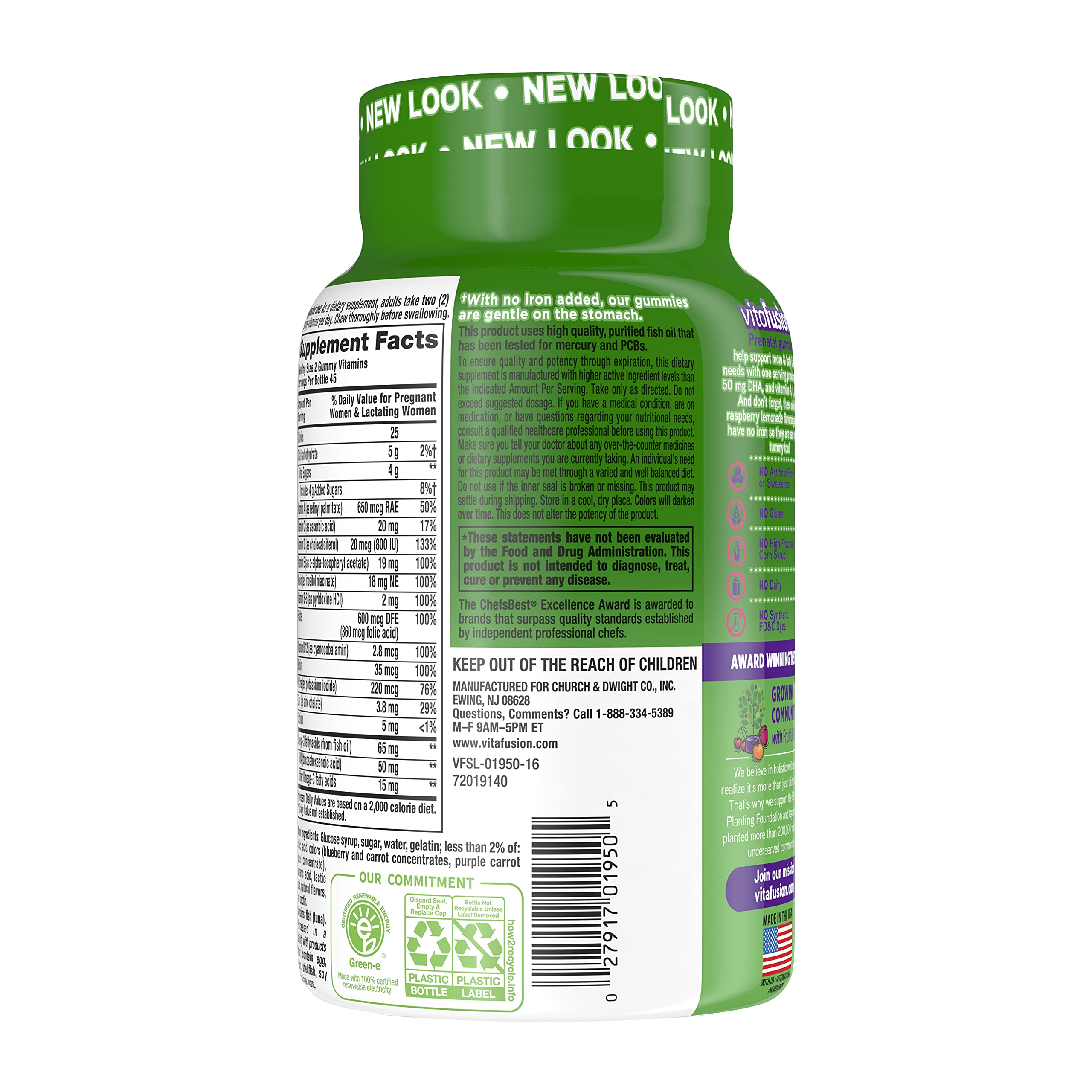 Vitafusion Prenatal, Gummy Vitamins zkqOLY, 5Pack (90 Count)