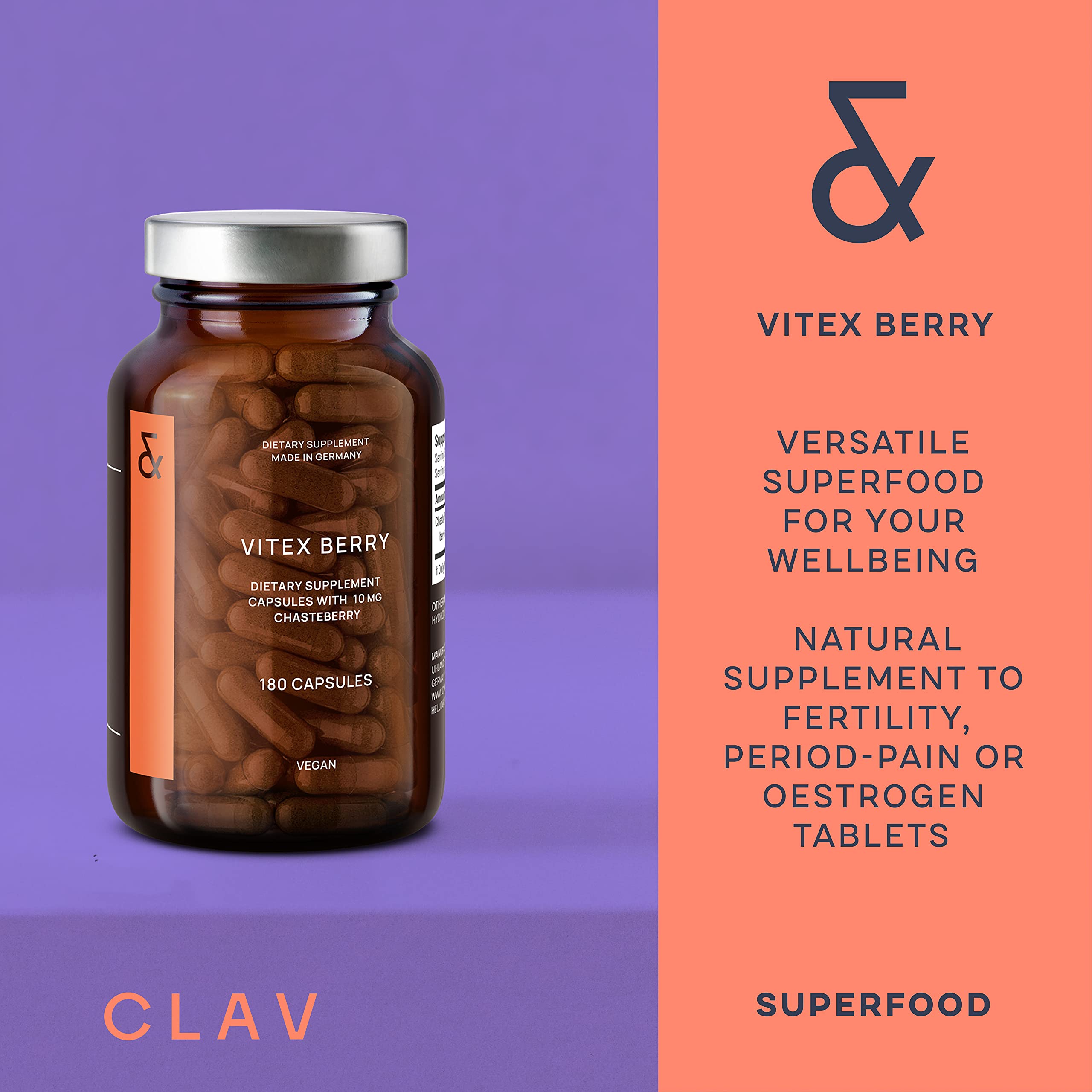 Vitex Berry - Premium Chasteberry 4:1 Extract (Vitex Agnus Castus) - Menopause & PMS Support