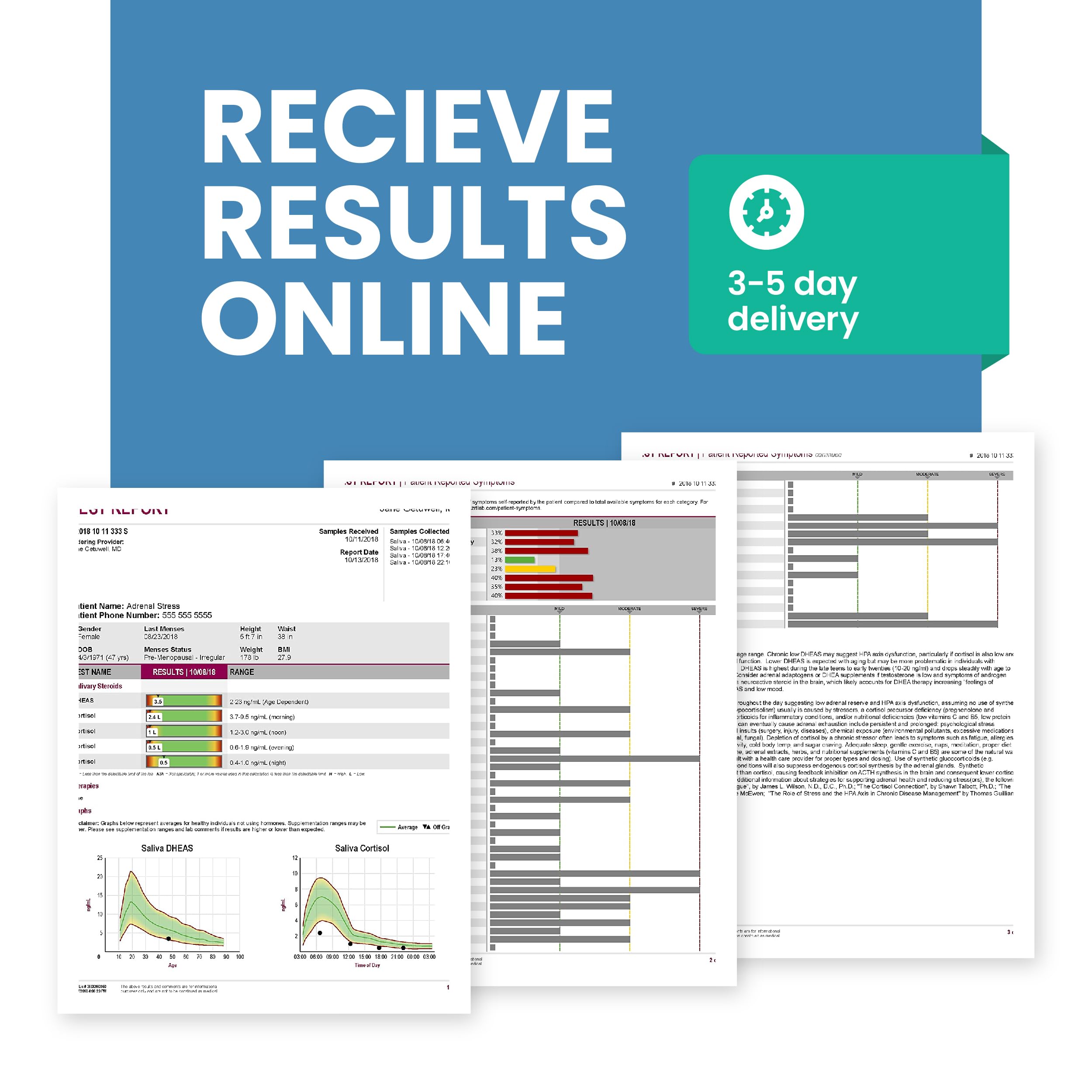 Estradiol (E2) & Progesterone (PG) | Saliva Hormone Test Kit for Women | Progesterone Deficiency