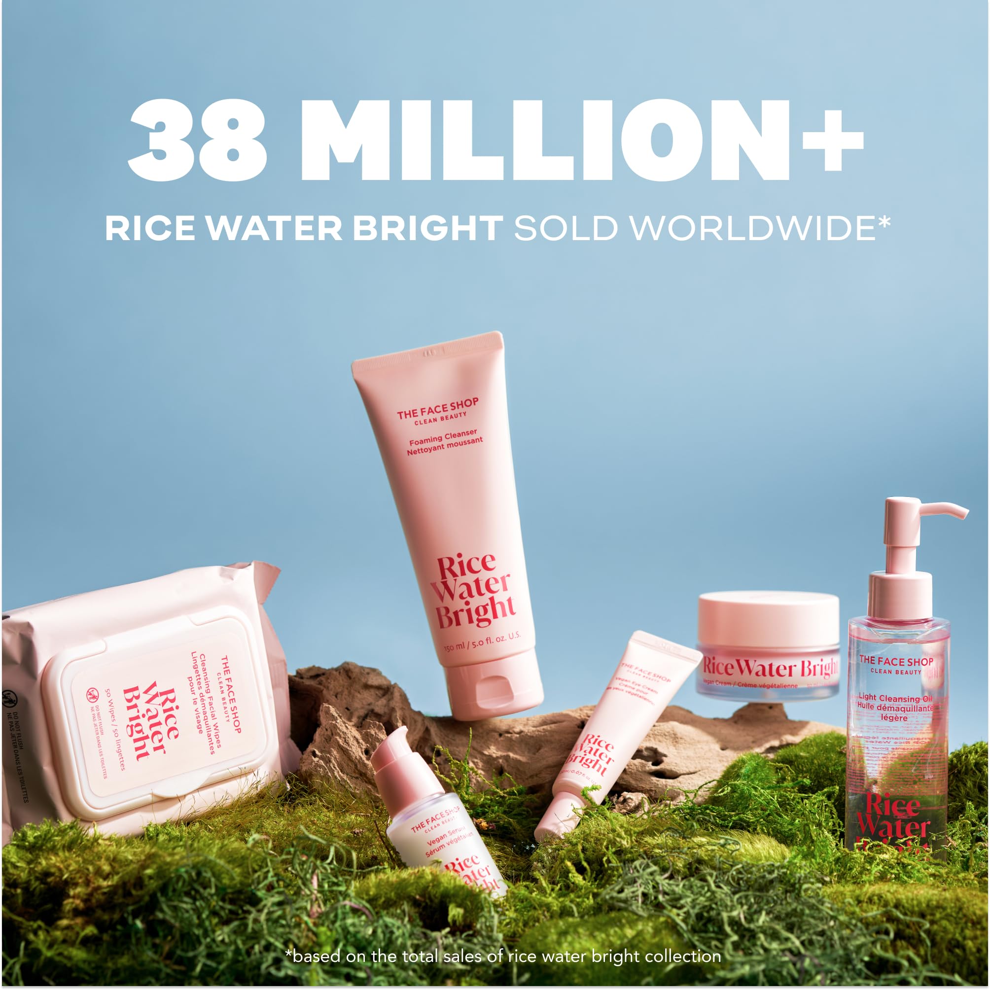 The Face Shop Rice Water Bright Foaming Cleanser with Ceramide – Gentle Moisturizing Face Wash, 150 ml