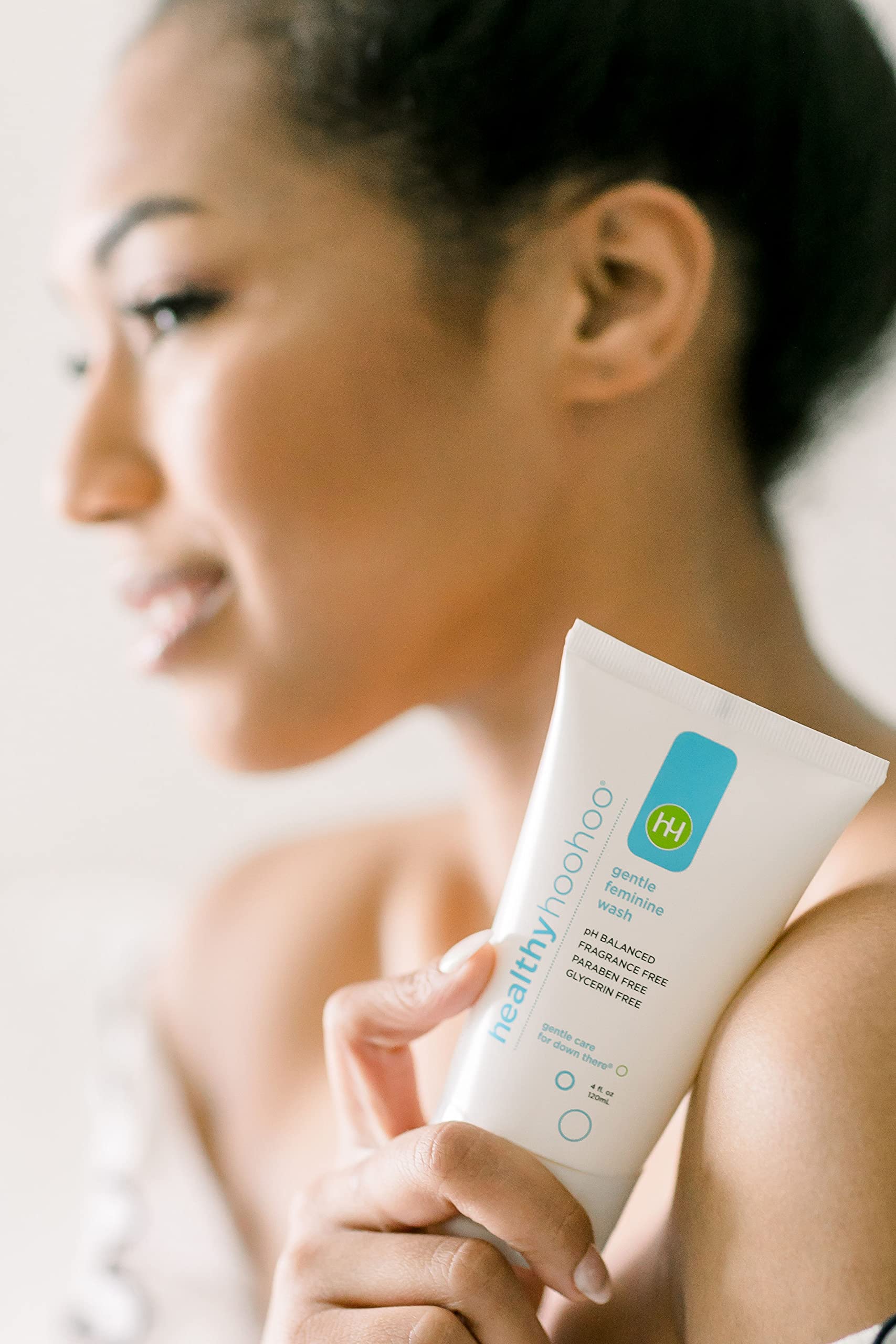 healthy hoohoo Gentle Feminine Wash - Organic Ingredients, pH Balanced, Fragrance Free