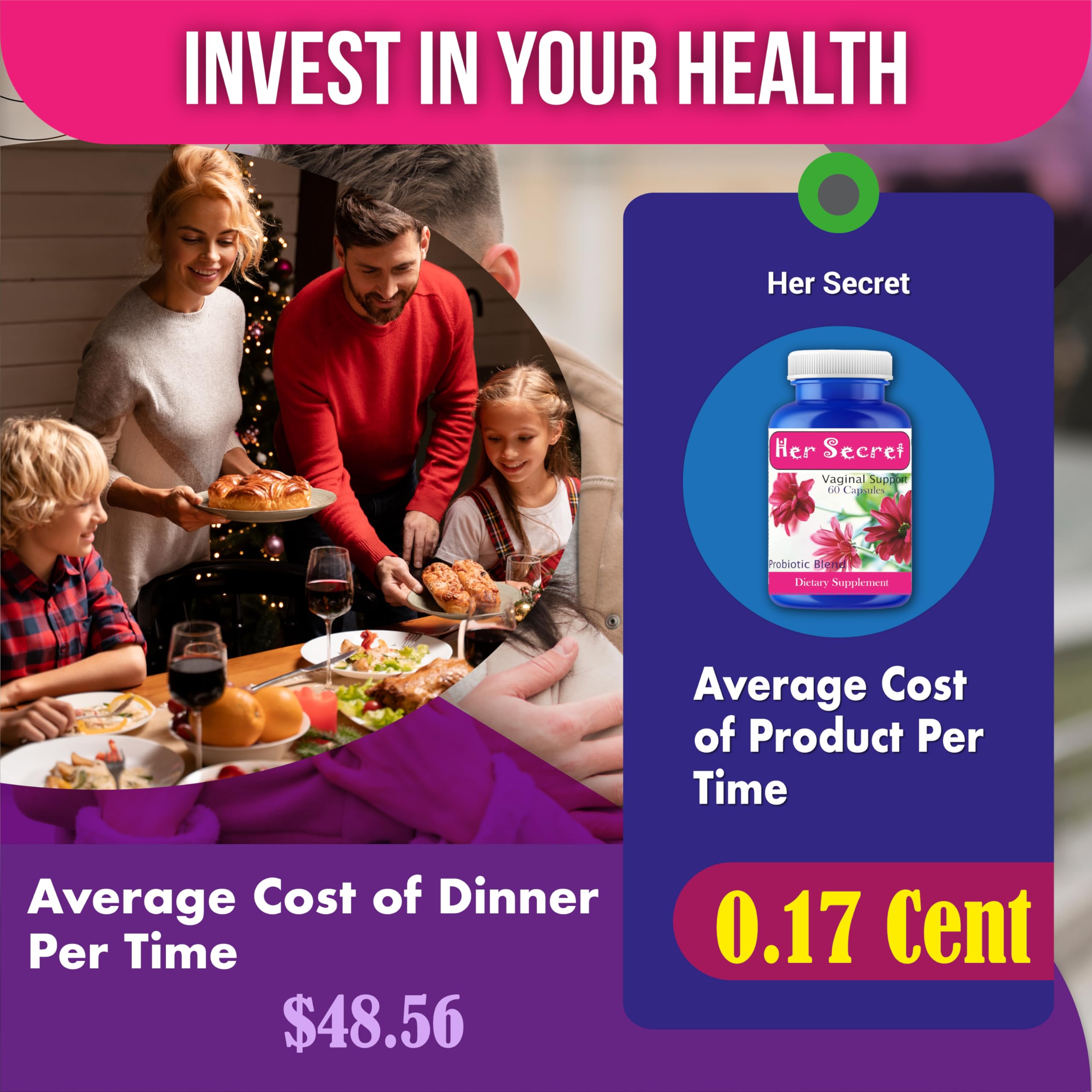 Embarrassed with Femenine Odor? Worried about Female Urinary Odor? Try Femenine Odor Supplement 60 Pills