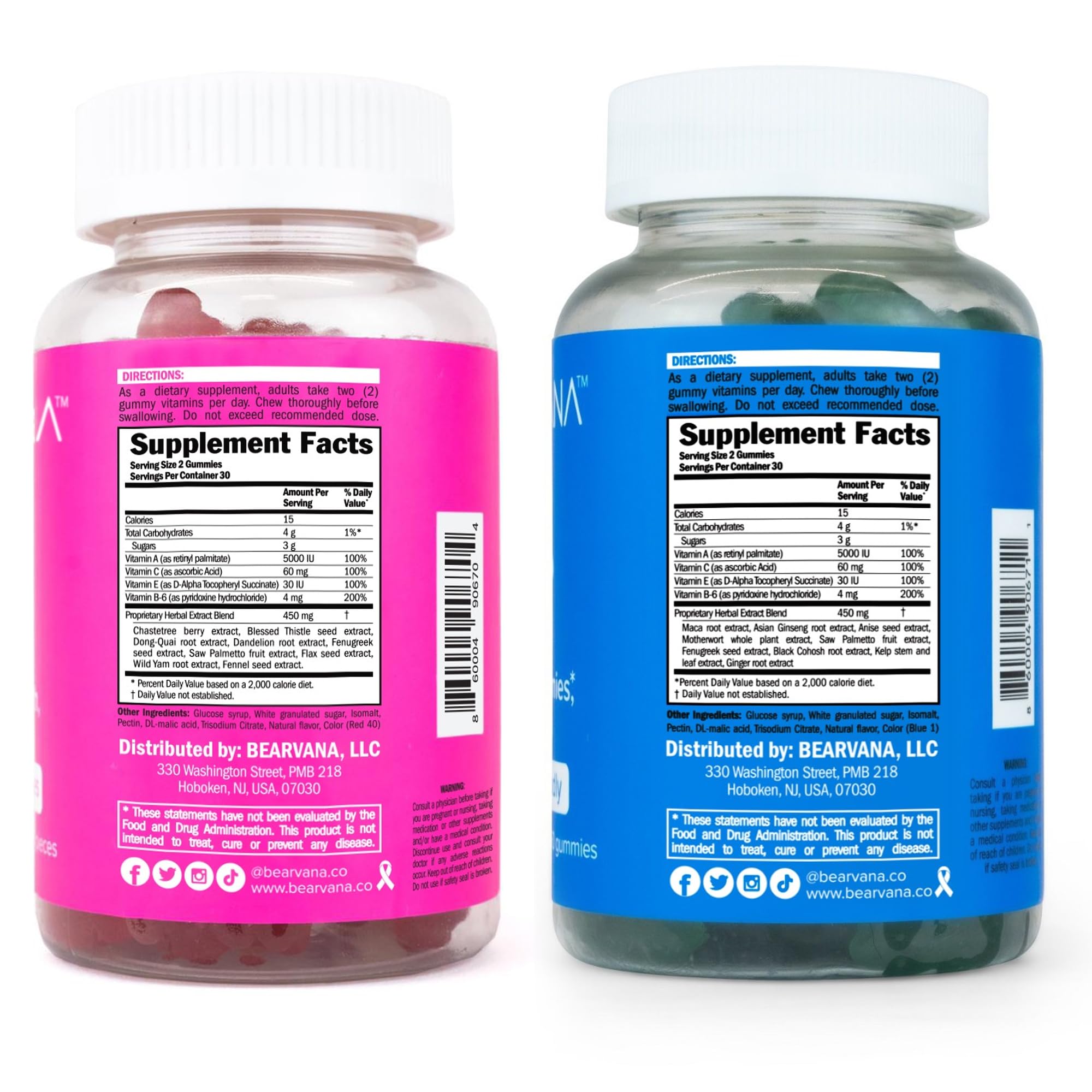 BEARVANA Gummies Combo Pack - Chest and Bum Gummies - Workout Aid - Women’s