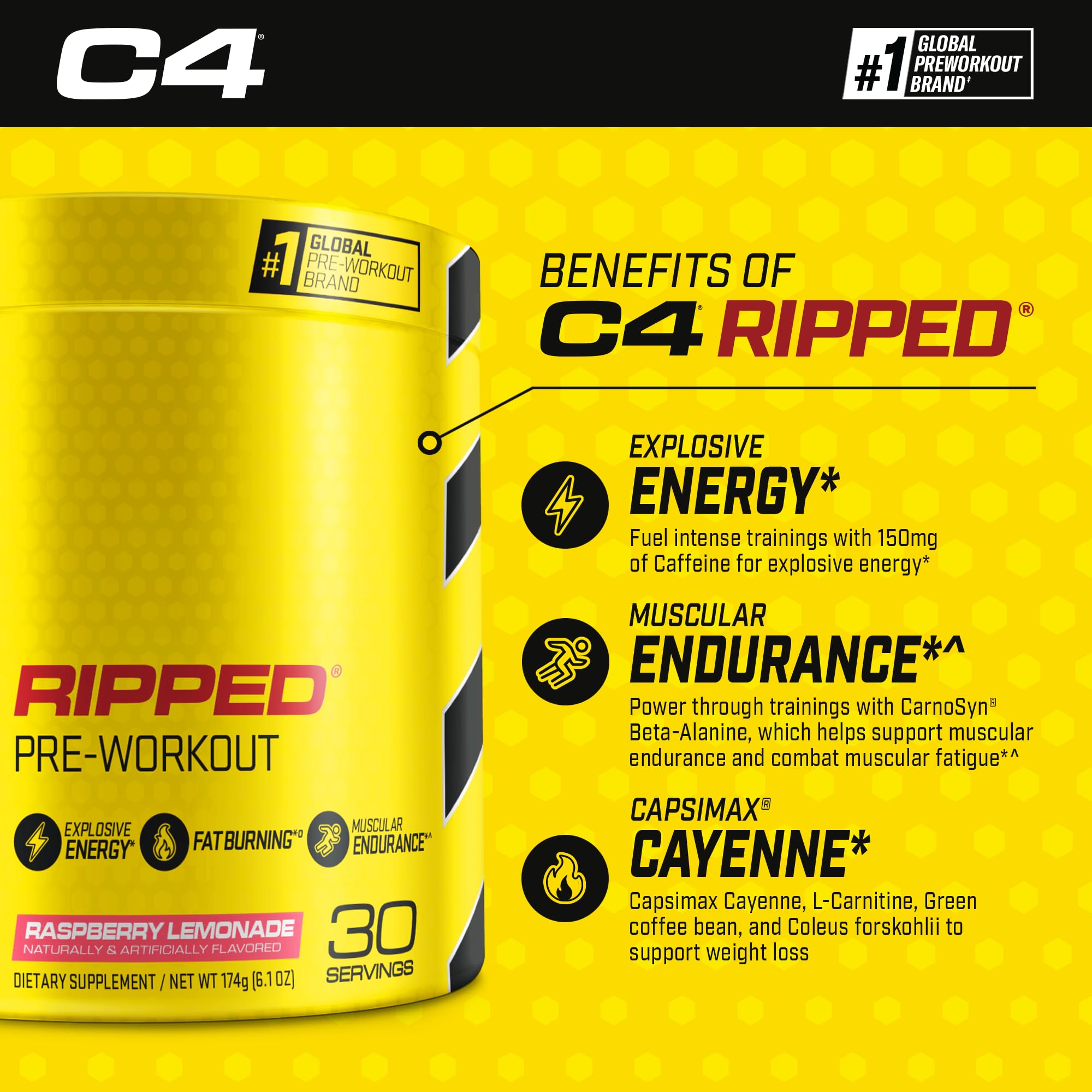 C4 Ripped & SuperHD, The Thermogenic Bundle, C4 Ripped Pre Workout Powder
