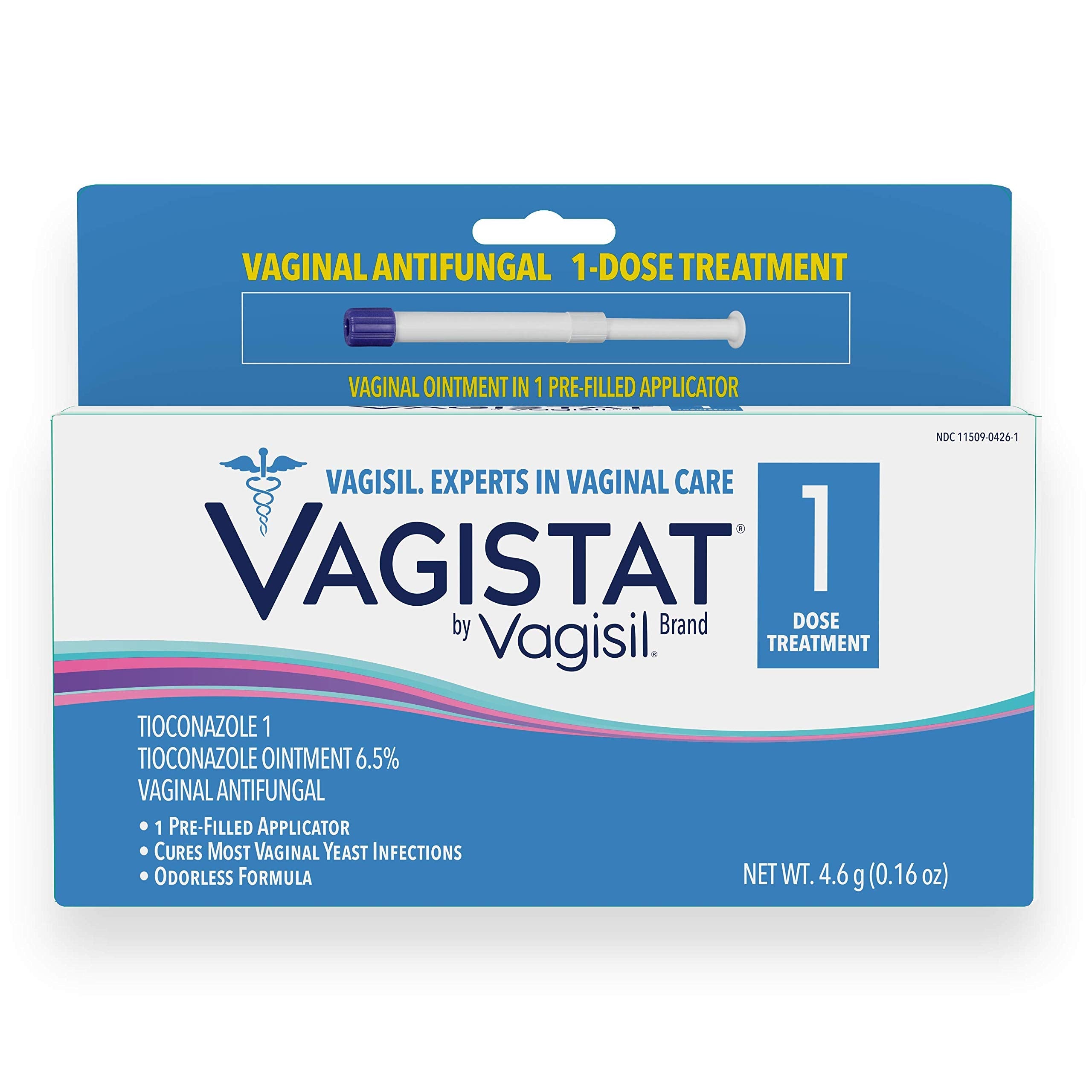 Vagistat 1 Day Single-Dose Yeast Infection Treatment for Women, Antifungal Ointment 