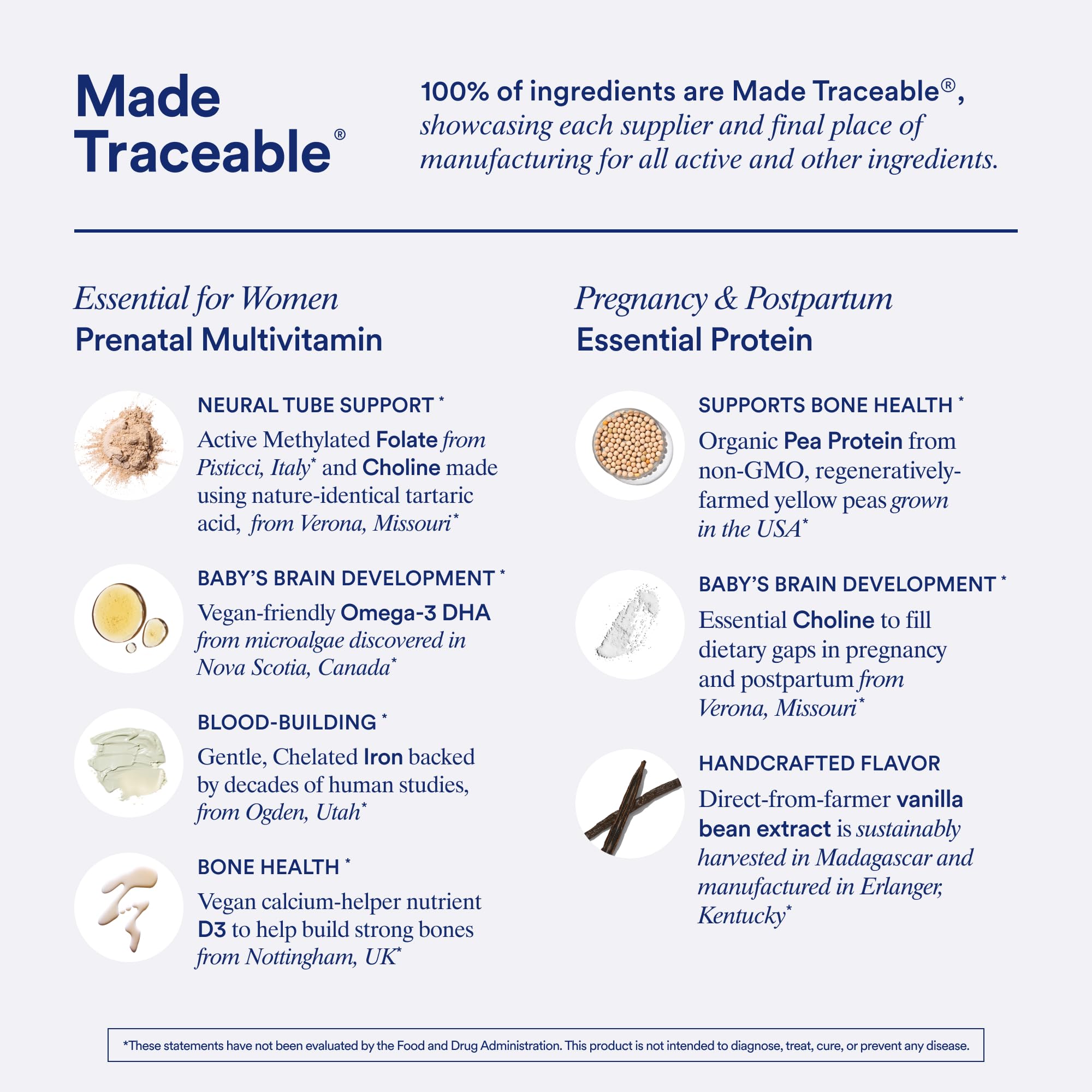 Ritual Prenatal Multivitamin and Protein Duo with Prenatal Vitamins and Organic Vanilla Protein