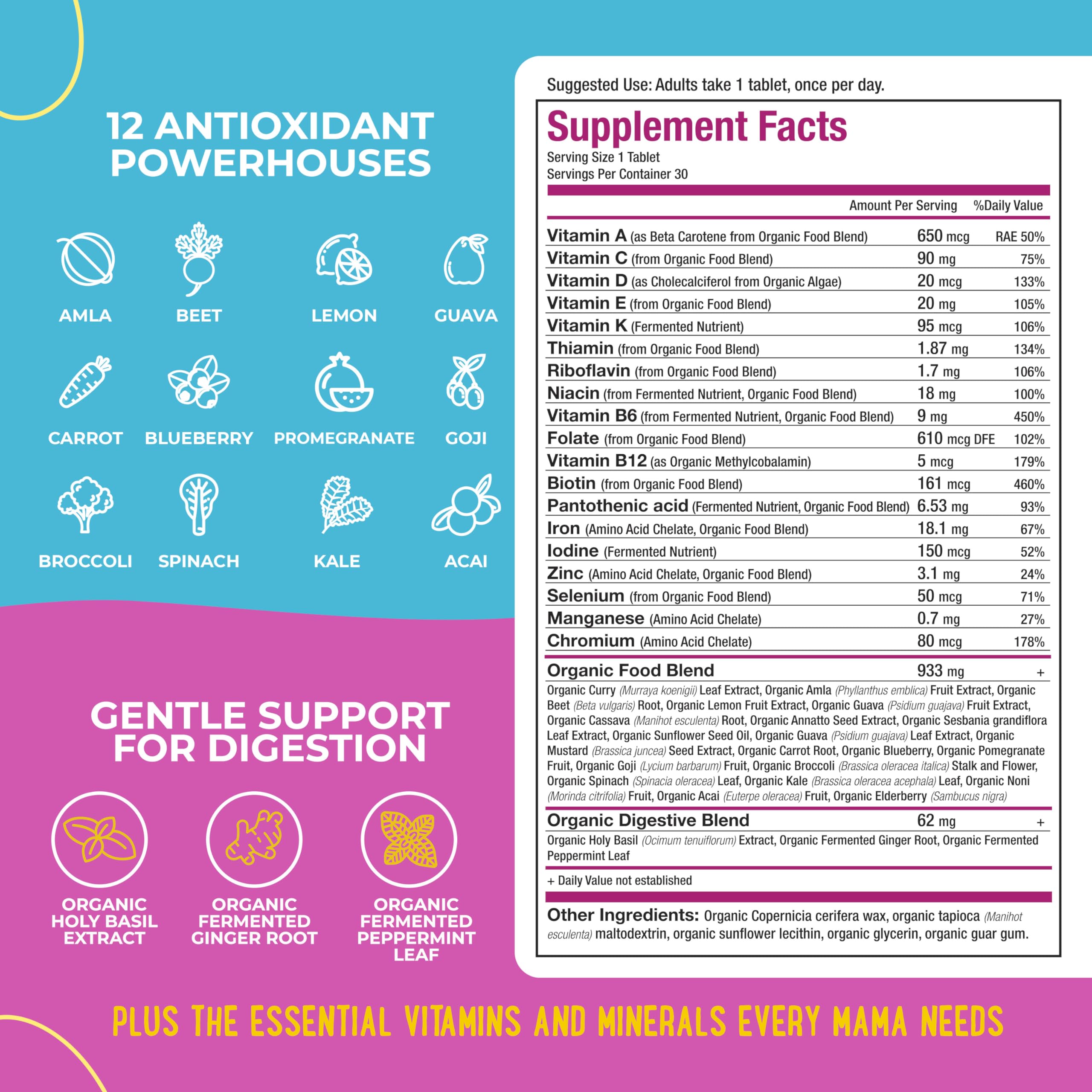 Premium Prenatal Bundle of 2 - Organic Prenatal Multi & Natural Probiotics - Essential Nutrition for Women