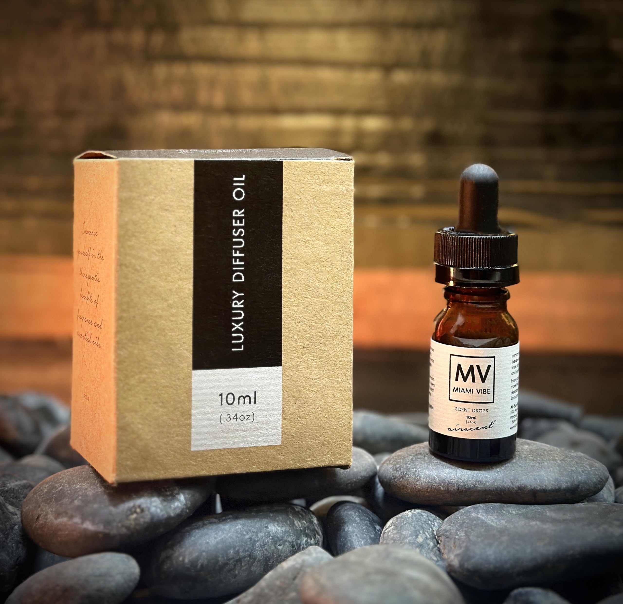 Miami Vibe Diffuser Oil - Air-Scent Fragrance for Aroma Oil Diffusers - 10 Milliliter (.34 fl oz) Bottle