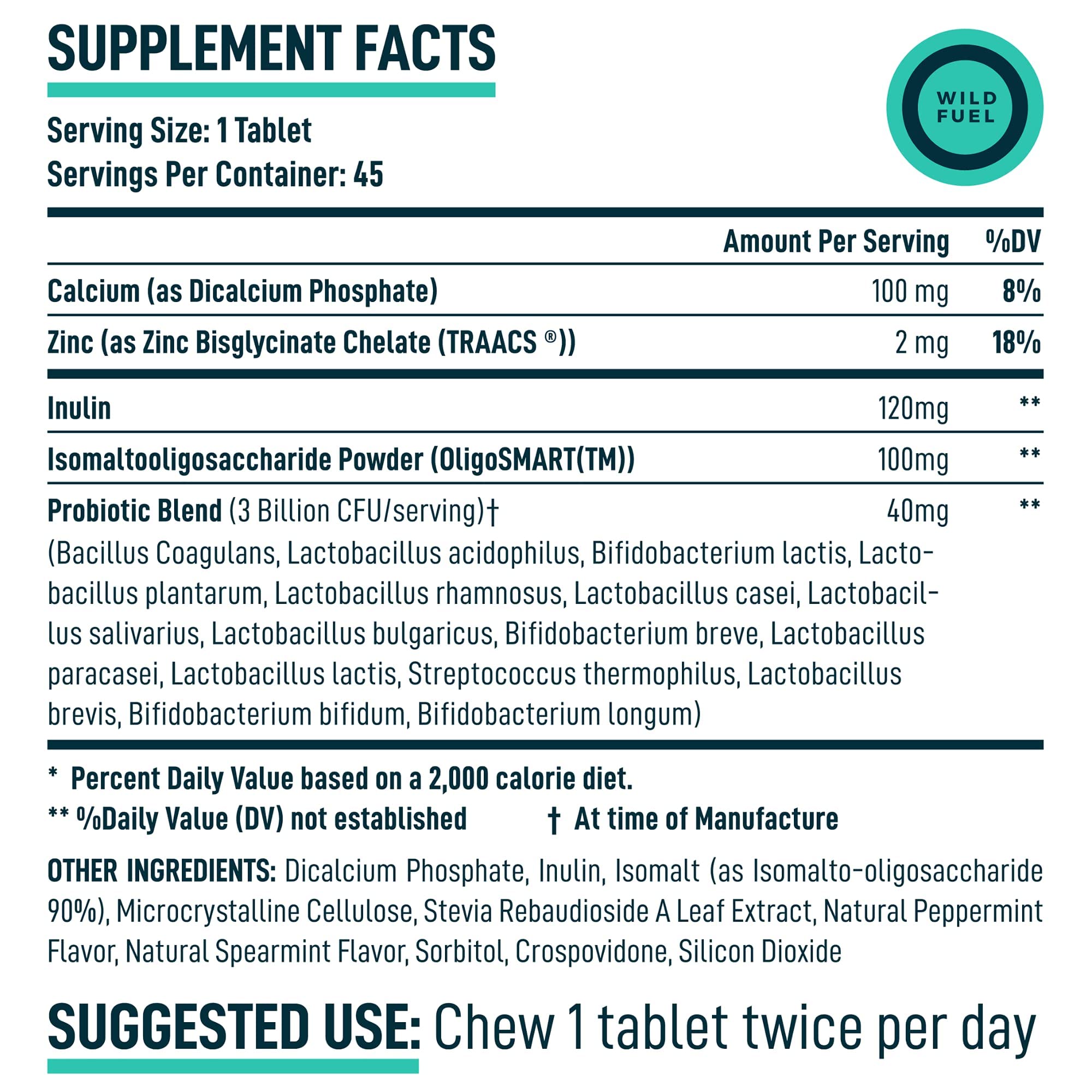 WILD FUEL Male Fertility Supplement and Dental Probiotics Health and Wellness Bundle