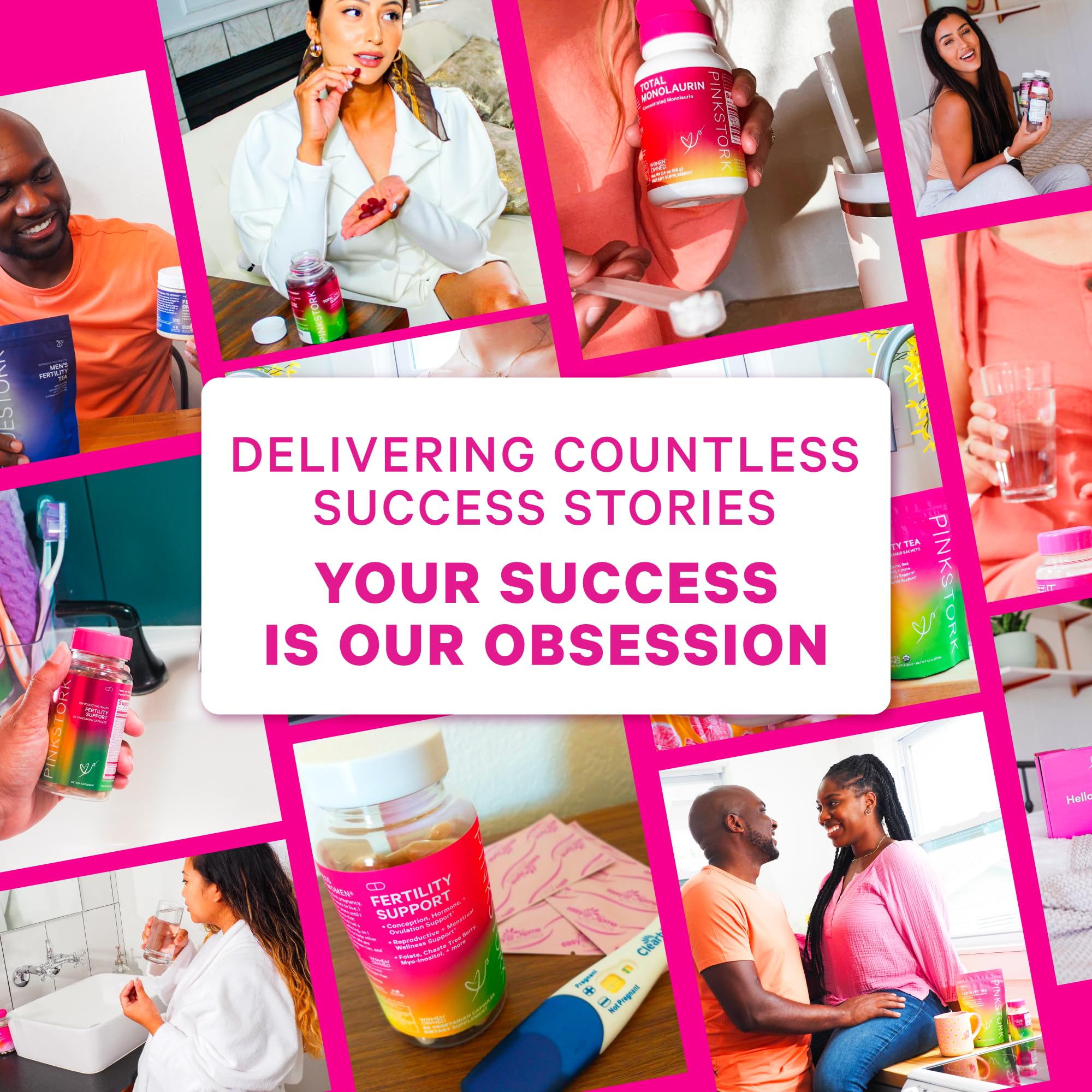 Pink Stork & Blue Stork His and Hers Fertility Bundle: Fertility Supplements for Women, Fertility Supplements