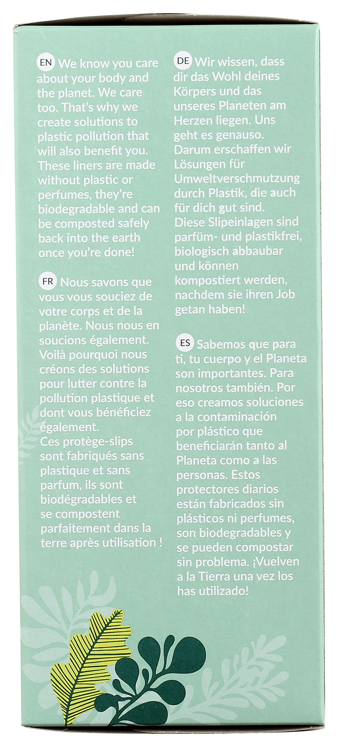 Natracare Natural Organic Curved Panty Liners, with Certified Organic Cotton, Ecologically Certified