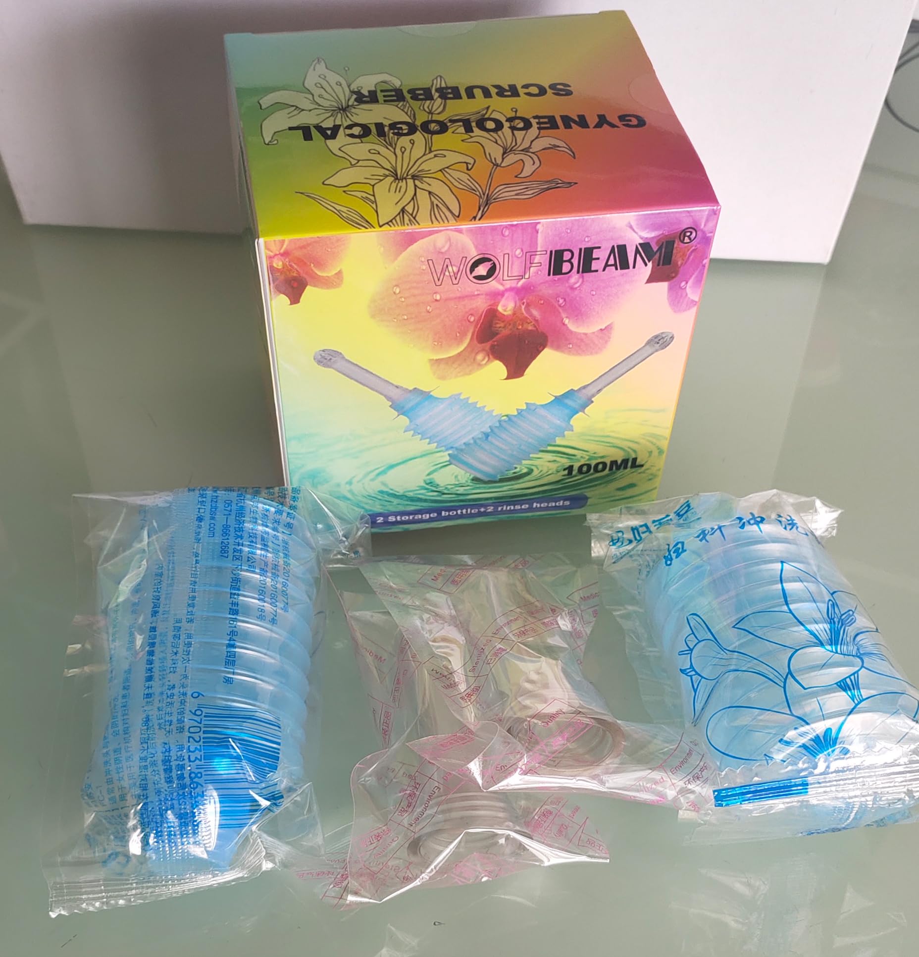 Wolfbeam Irrigator Cleaning Products for Women Enema Bulb Syringe Vaginal Cleaner Enema Cleanser