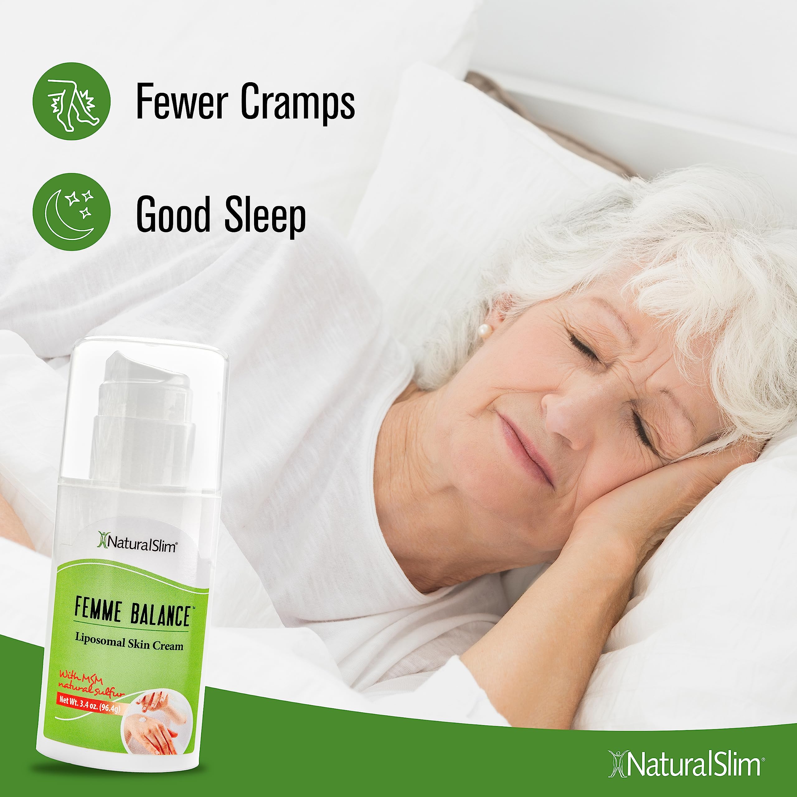 NaturalSlim Femme Balance - Progesterone Cream for Women - Natural Hormonal Balance & Menopause