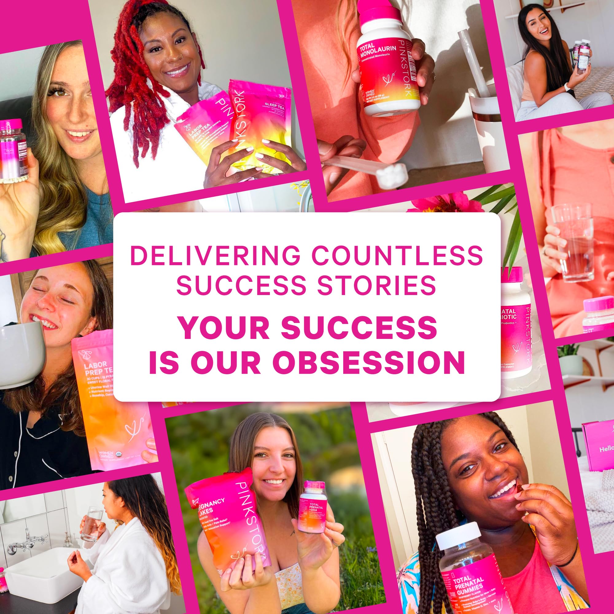 Pink Stork Premium Prenatal Duo: Premium Prenatal Vitamin + DHA, Prenatal Probiotics for Women