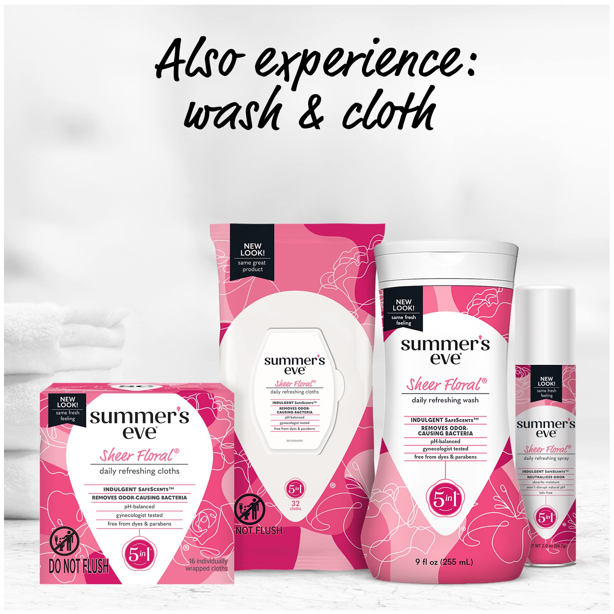 Summer's Eve Freshening Spray | Sheer Floral| 2 oz Size | Pack of 6 | pH Balanced, Dermatologist