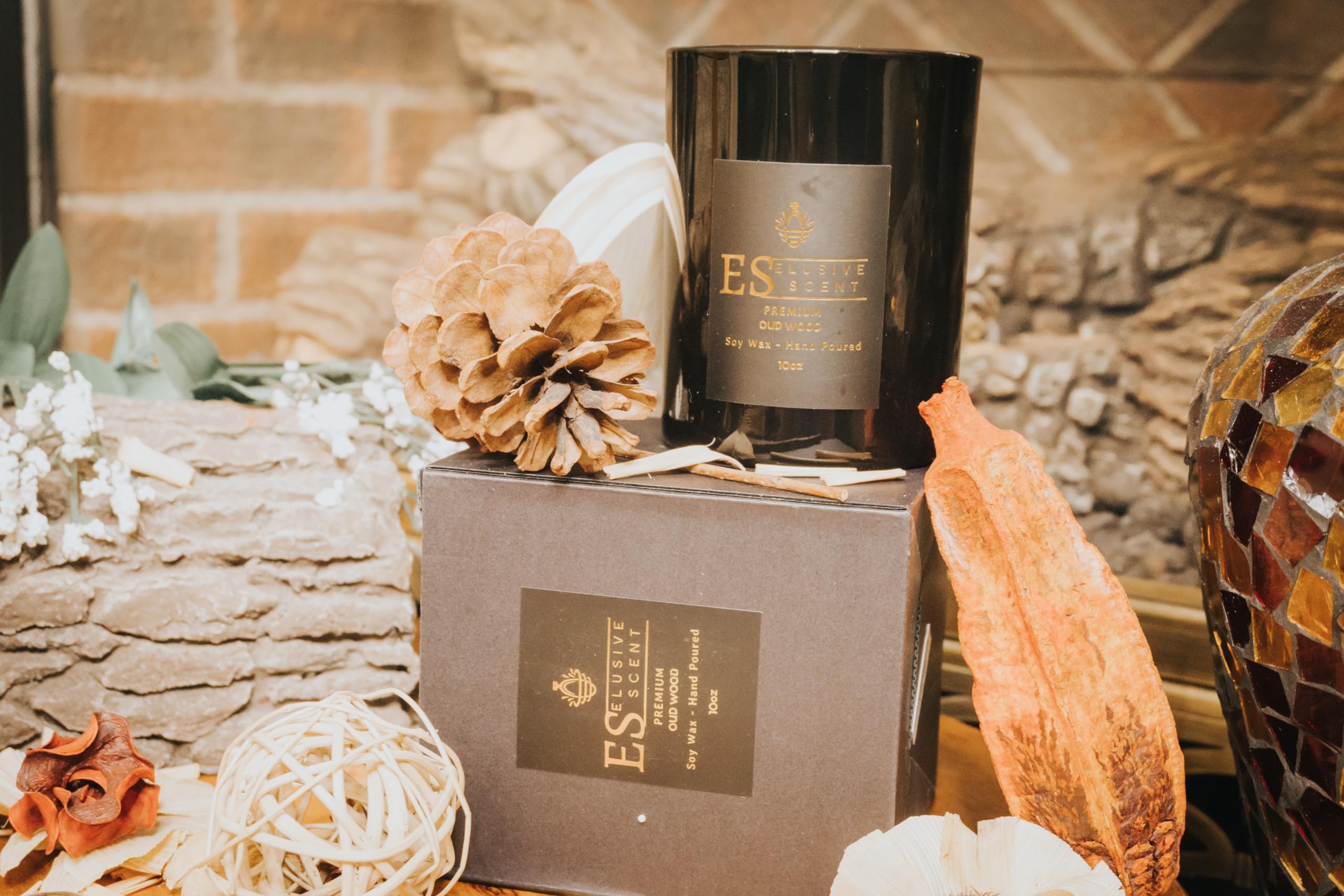 Oud Wood | 10oz | Premium Candle | Scented Candle | Aromatherapy | Essential Fragrance Oils