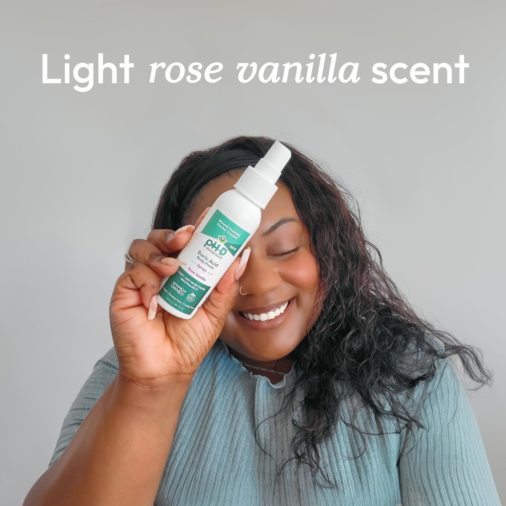 pH-D Feminine Health - Boric Acid Body Fresh Spray - Vegan, Paraben-Free, Plant Based