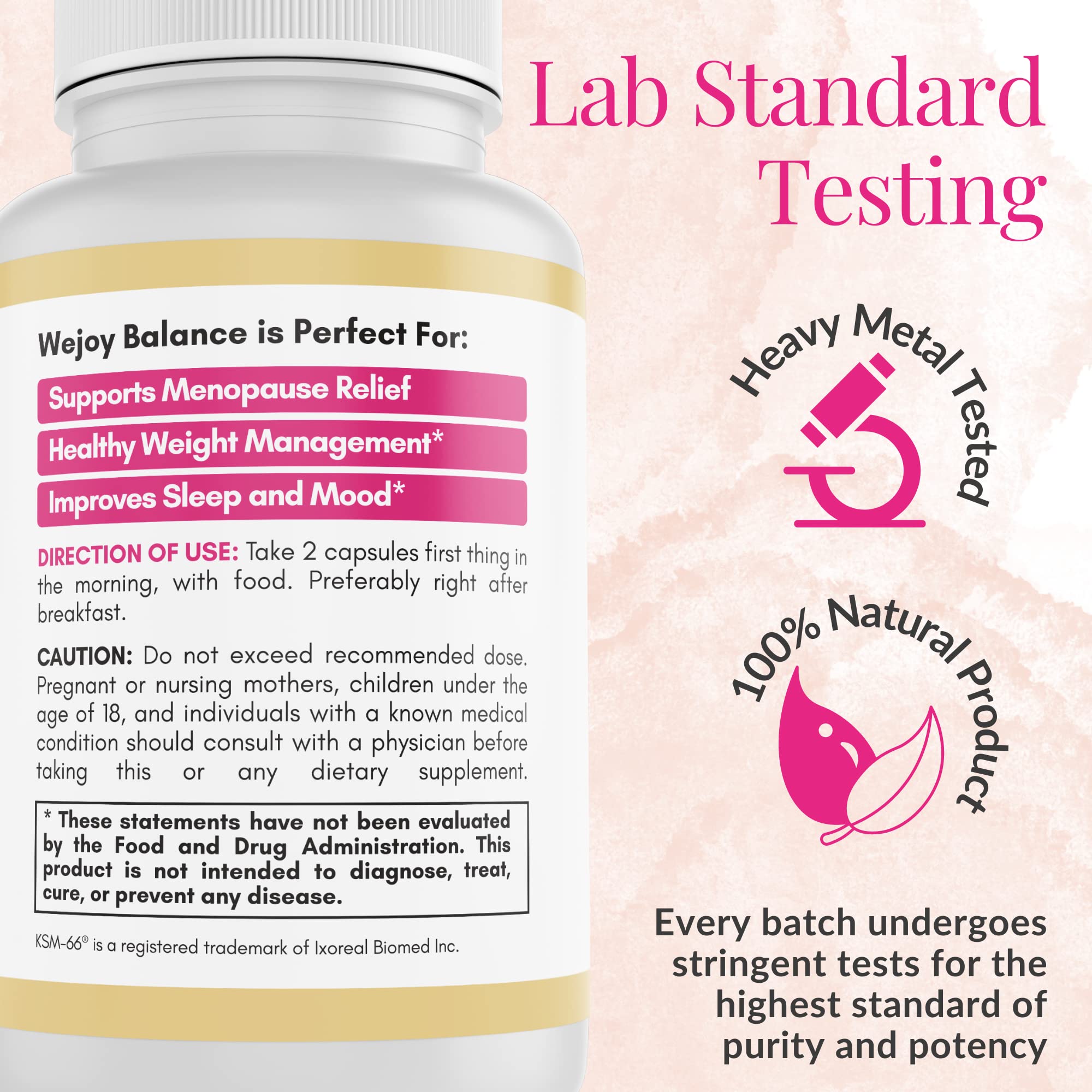 Wejoy Balance Menopause Supplements for Women - Uniquely Formulated