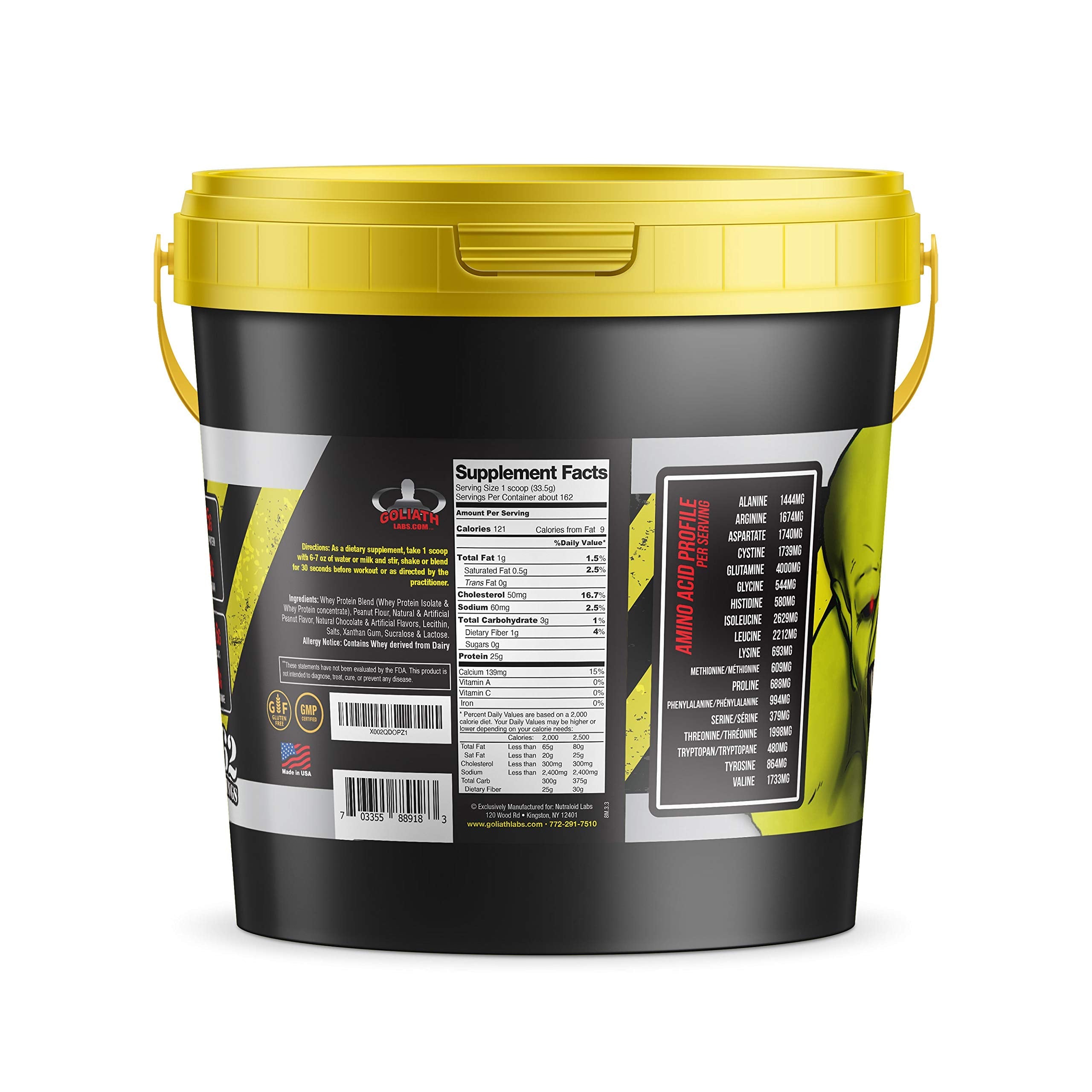 COLOSSAL LABS Muscle Growth Whey Protein [12 lbs/Pack of 1]–Peanut Butter Chocolate