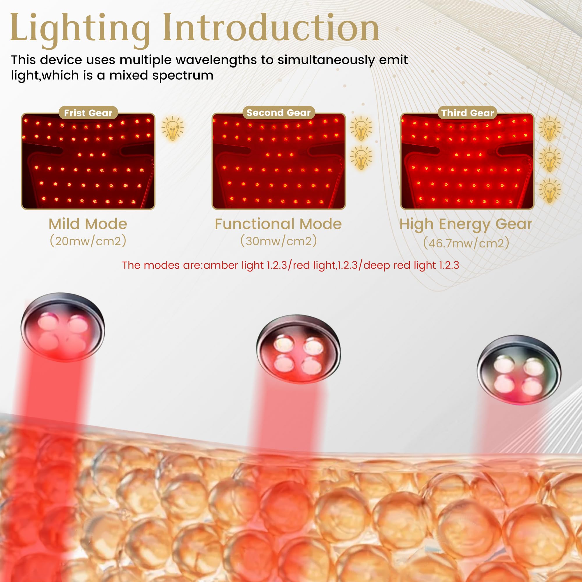 Upgraded Red Light Therapy Mask for Neck & Décolleté, 850 nm Wireless Infrared Light Therapy Suitable