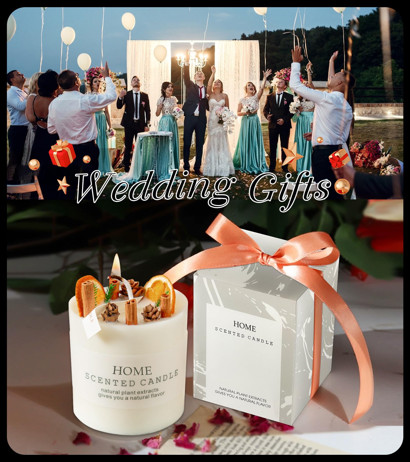 Candles Clearance | Eucalyptus & Orange Aromatherapy Candles | 10 oz Scented Candles