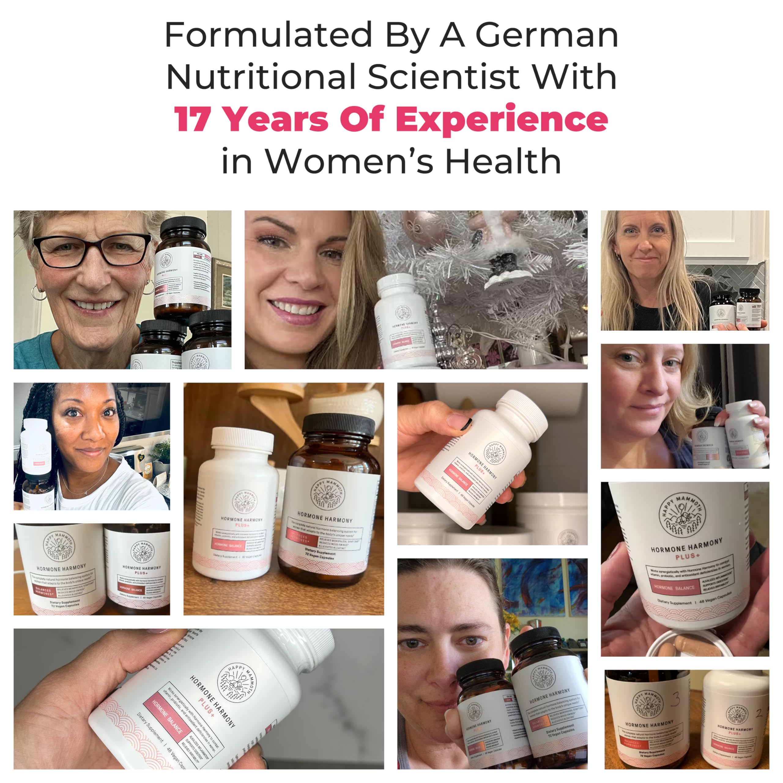 Happy Mammoth Hormone Harmony Plus Booster for Hormone Harmony to Get Even More Hormonal