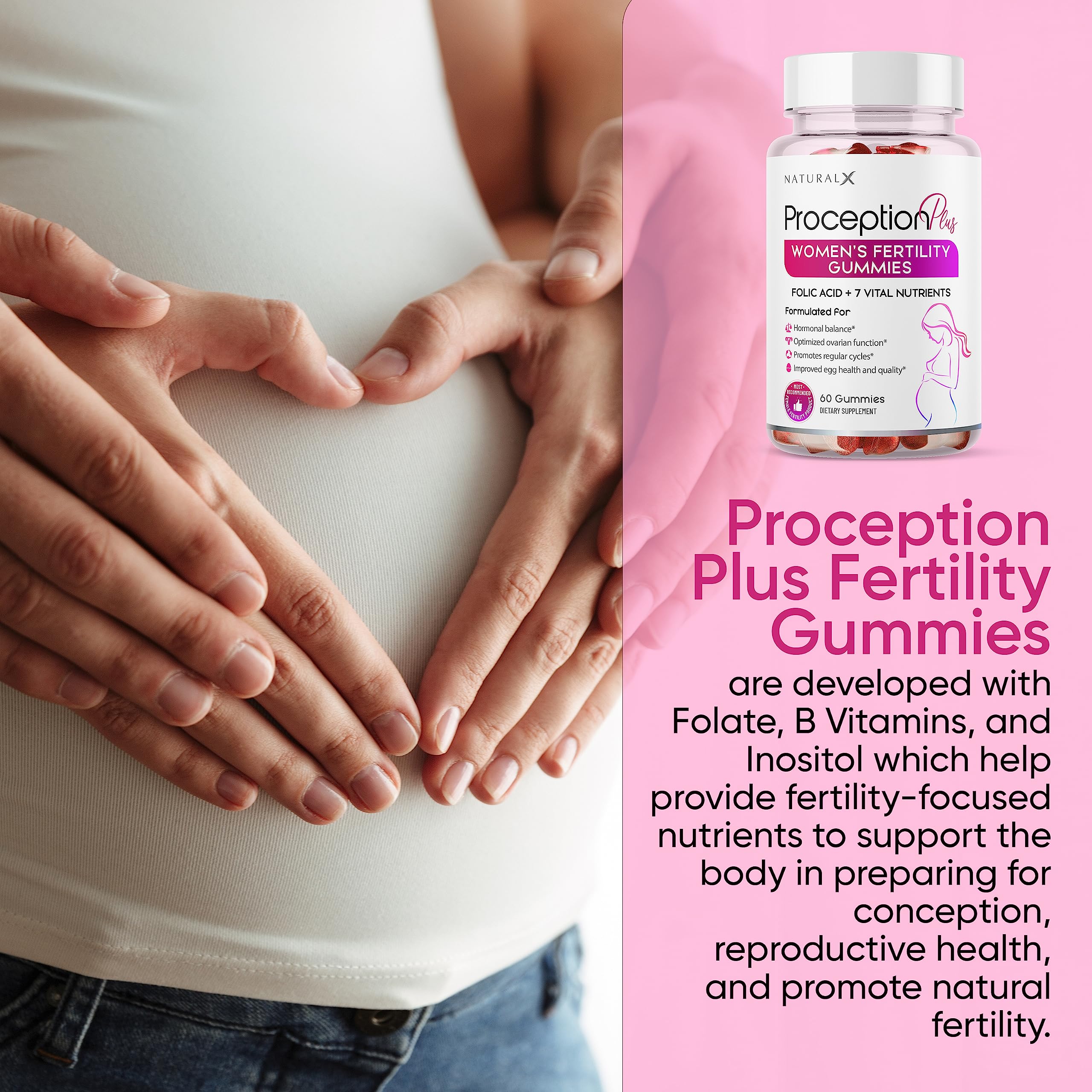 Proception Plus Fertility Gummies – Regulate Your Cycle, Balance Hormones, Aid Ovulation