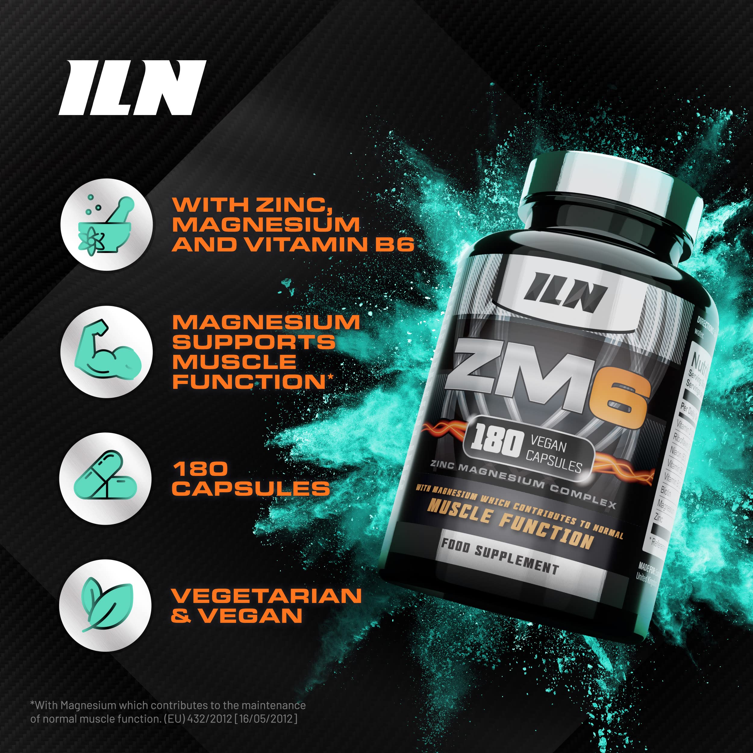 ZM6 - High Strength Zinc Magnesium Supplement - Zinc and Magnesium Tablets