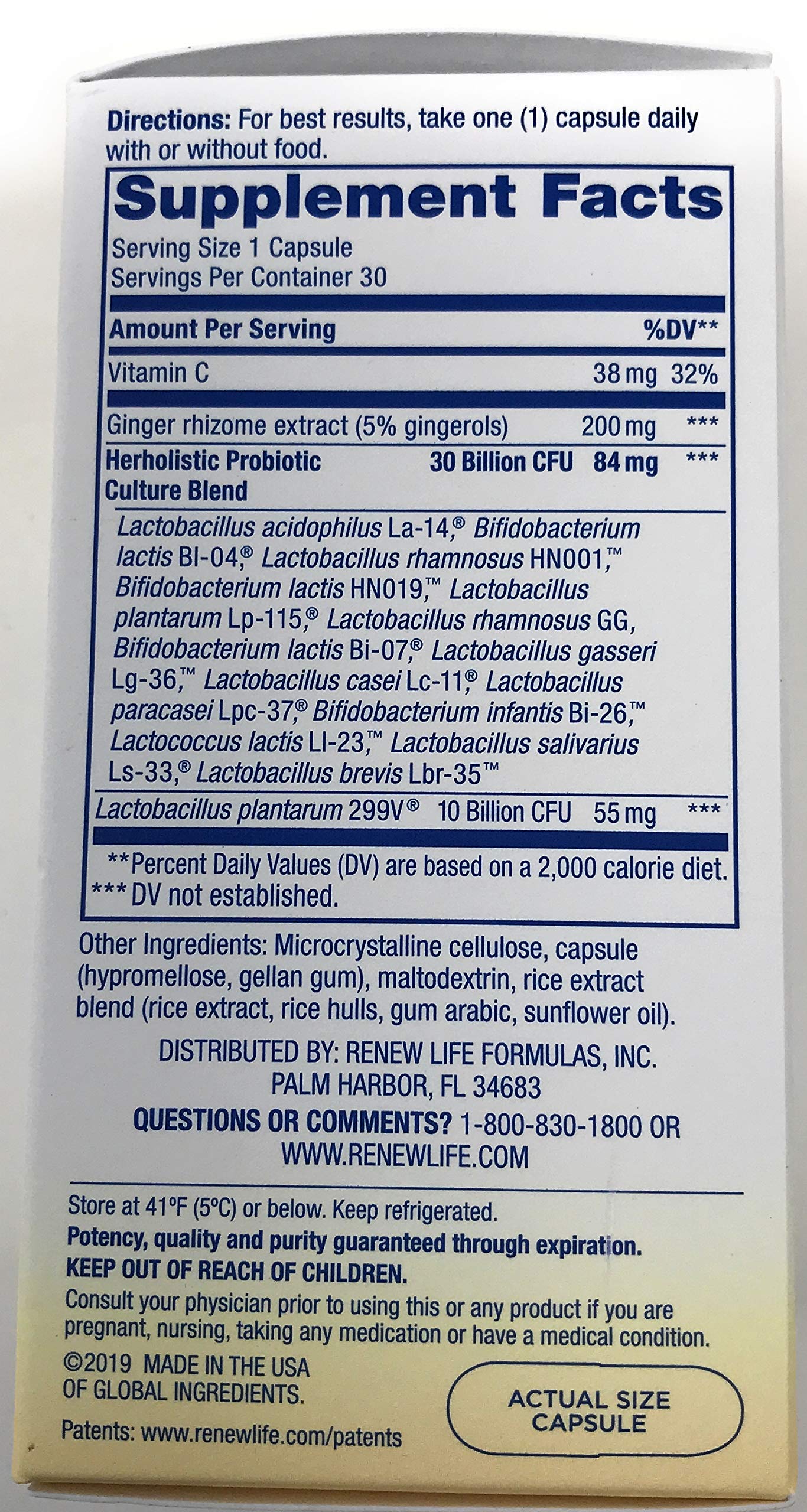 Renew Life Herholistic Prenatal Partner Probiotic 40 Billion, 30 CT