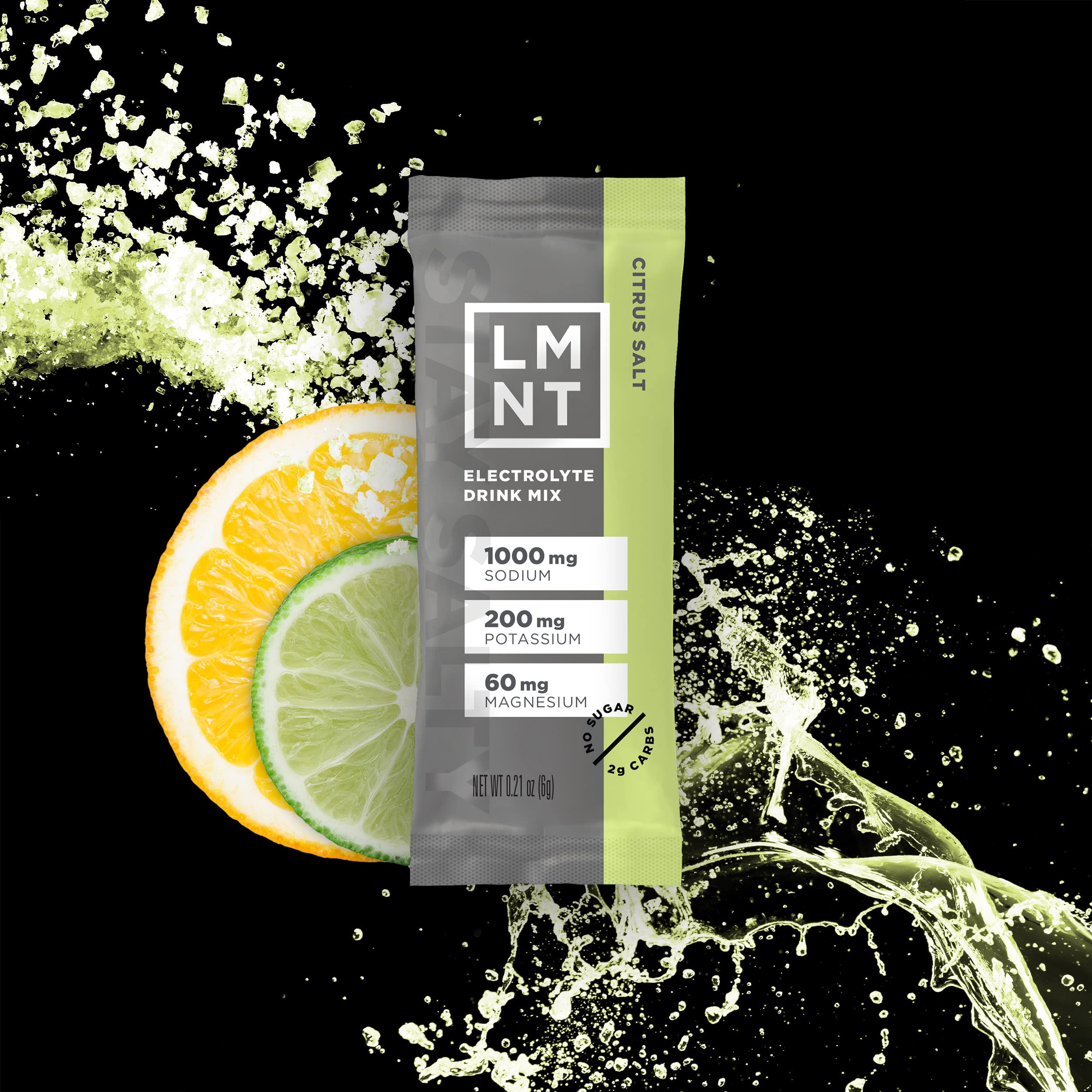 LMNT Zero-Sugar Electrolytes - Citrus Salt - Hydration Powder Packets | No Dodgy Ingredie