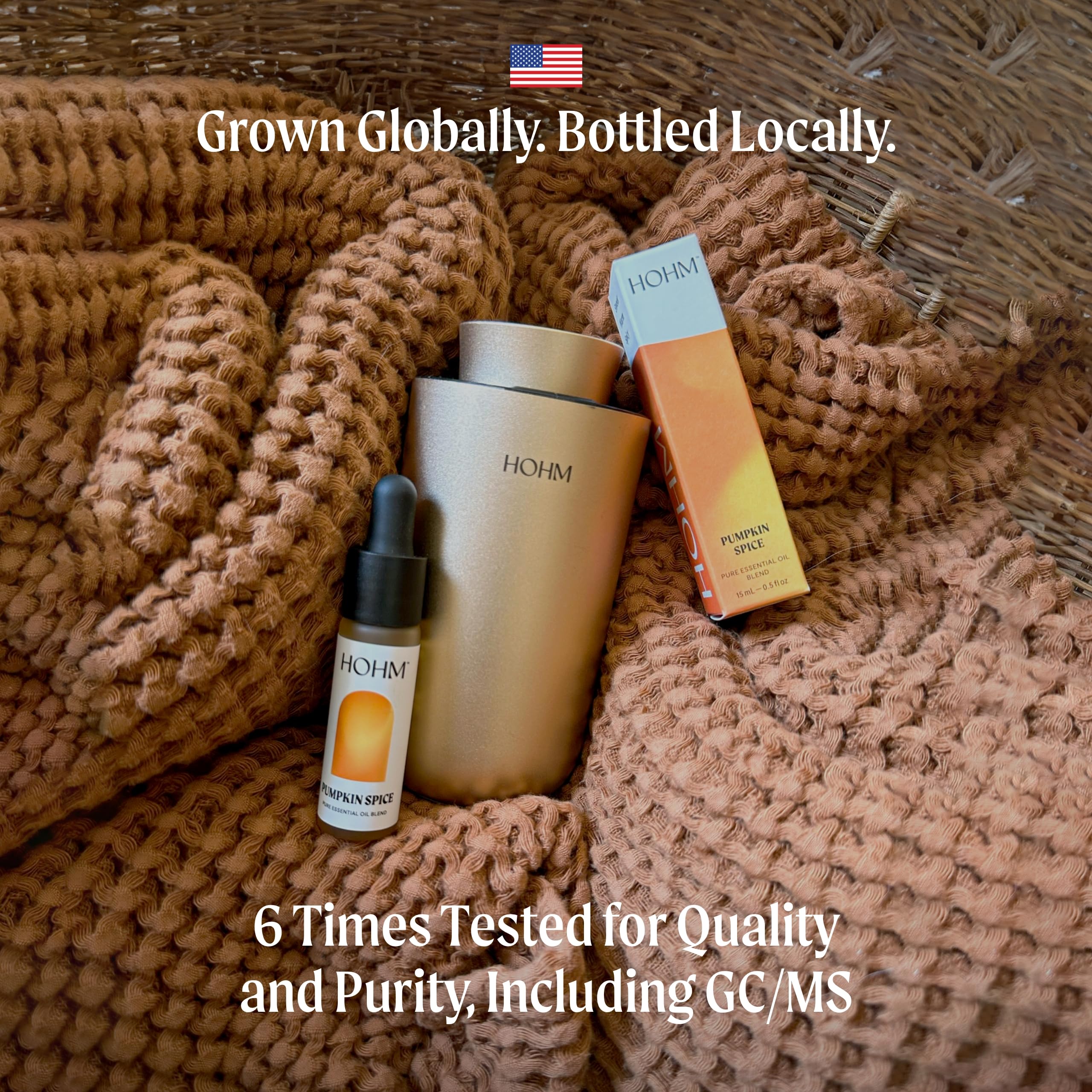 Hohm Pumpkin Spice Essential Oil Blend - Natural, Pure Essential Oil for Your Home Diffuser