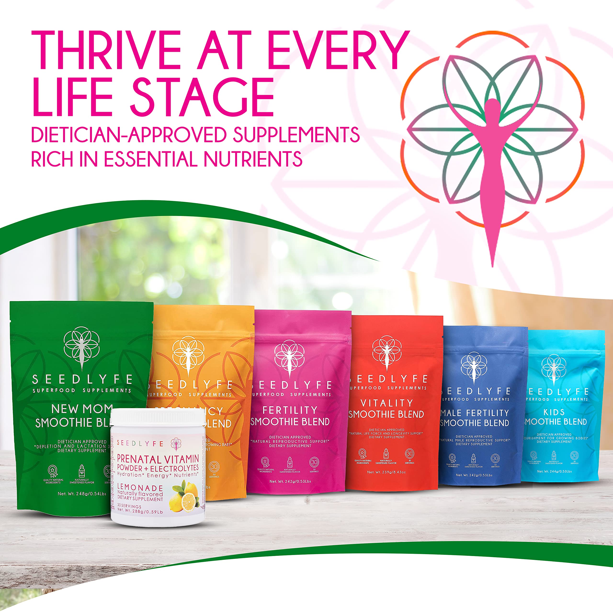 seedlyfe New Mother Postnatal Supplement Care Bundle - Lactation Superfood Smoothie