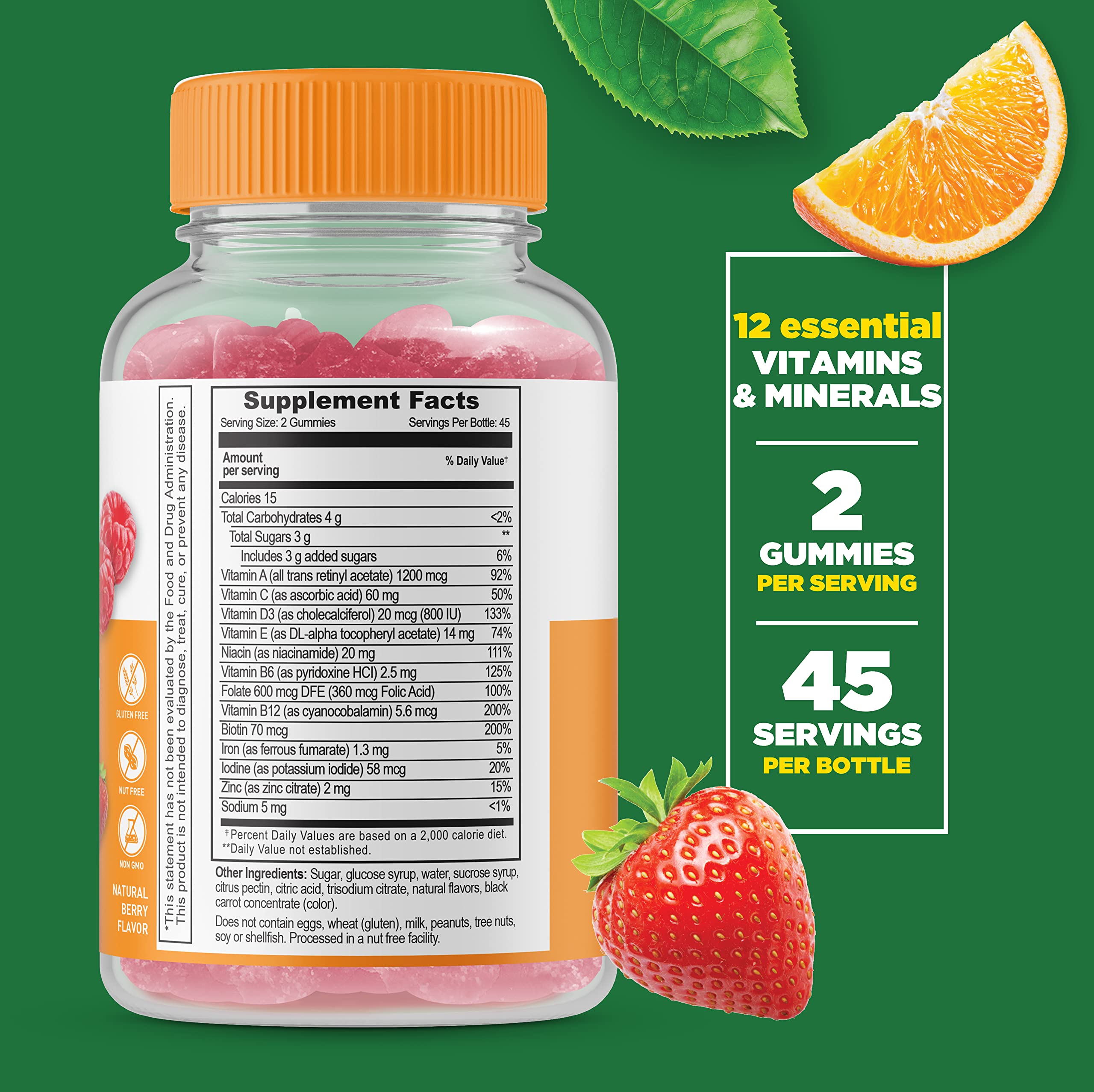 Lifeable Vitamin C 1050mg + Women's Prenatal Multivitamin, Gummies Bundle - Great Tasting, Vitamin