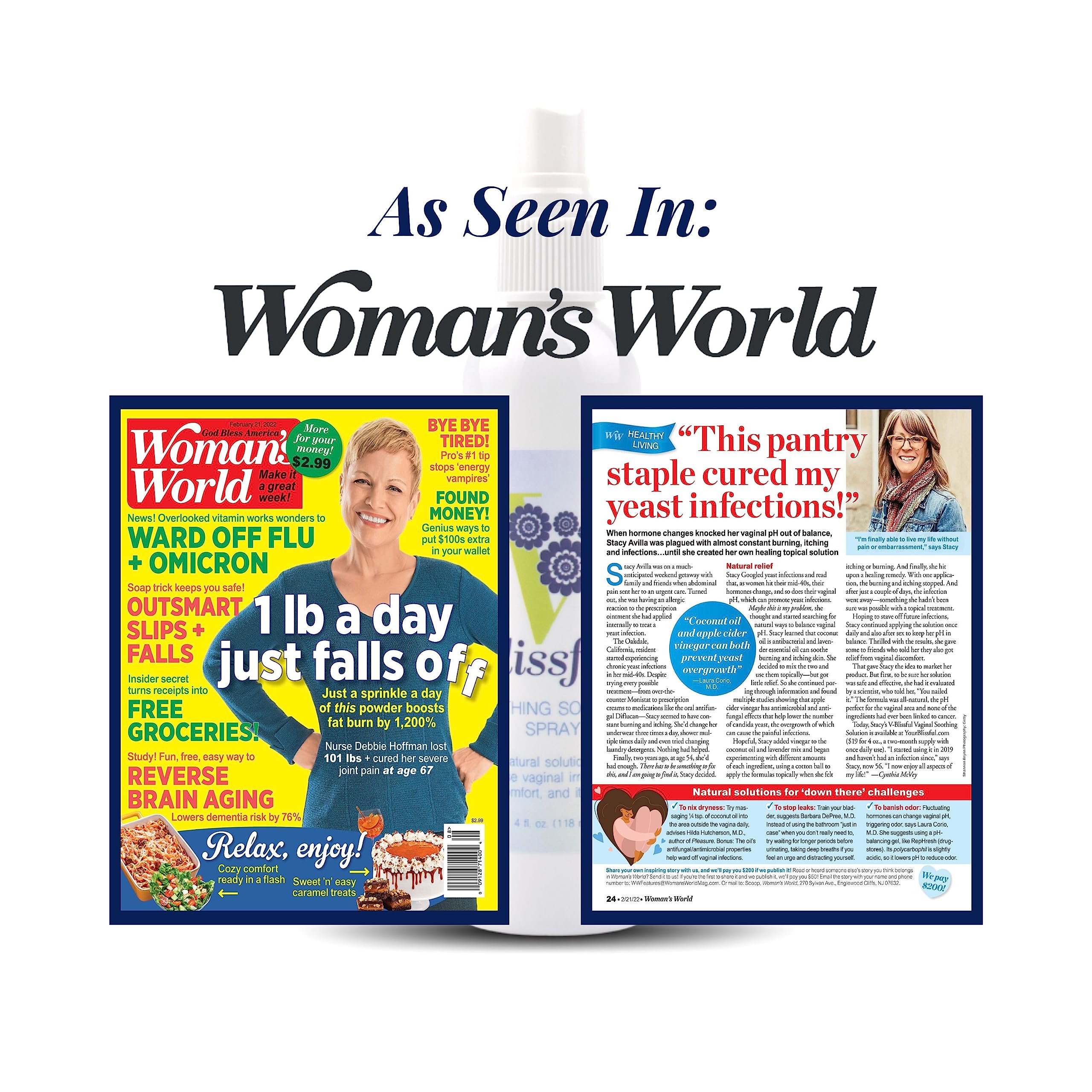 V Blissful - Boric Acid Suppositories Helps with Yeast Infections - Effective Feminine Care with Boric Acid, Perfect