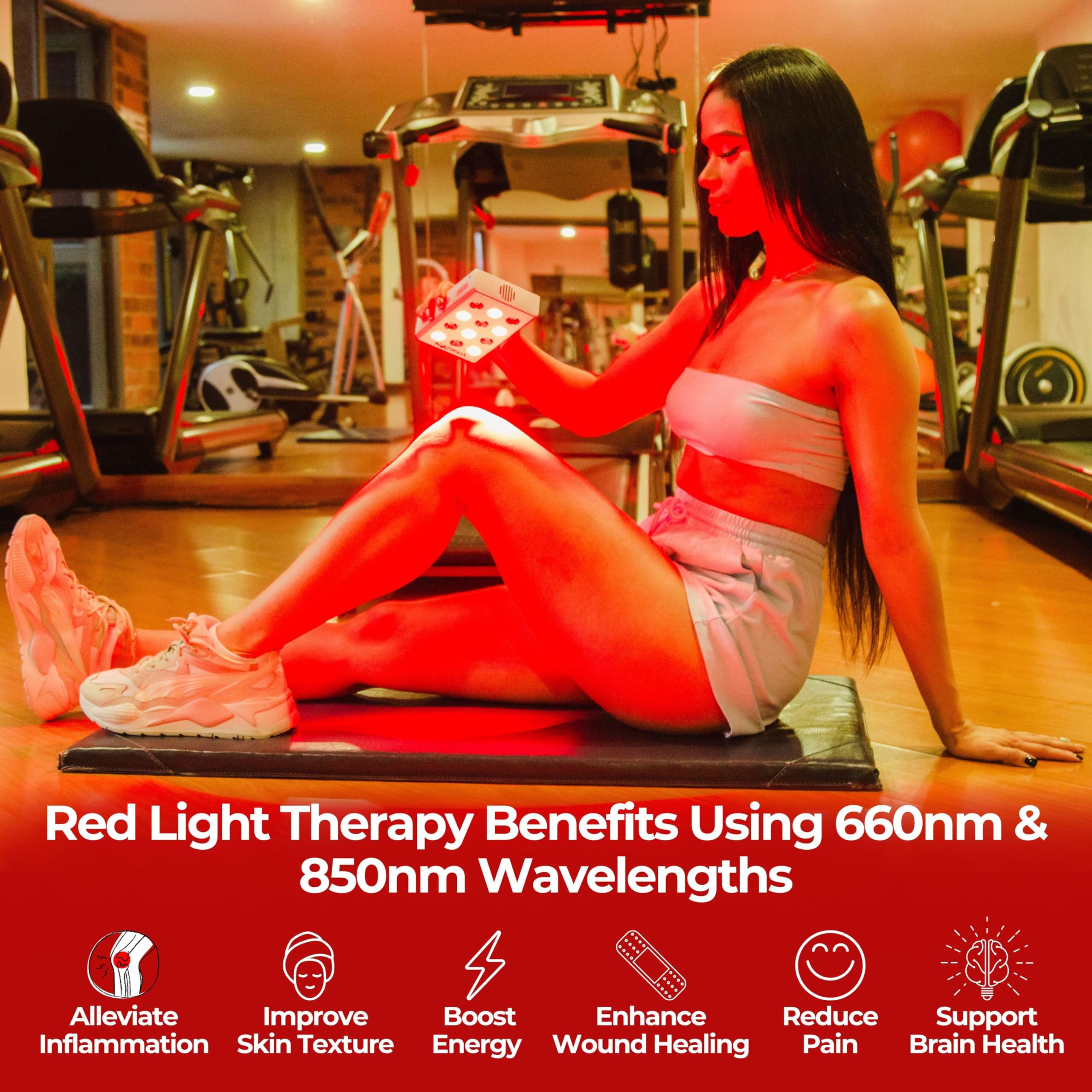 VitaliZEN Cosmo 60 Watt, Rechargeable Red & Near-Infrared Light Therapy Device. 660nm & 850nm
