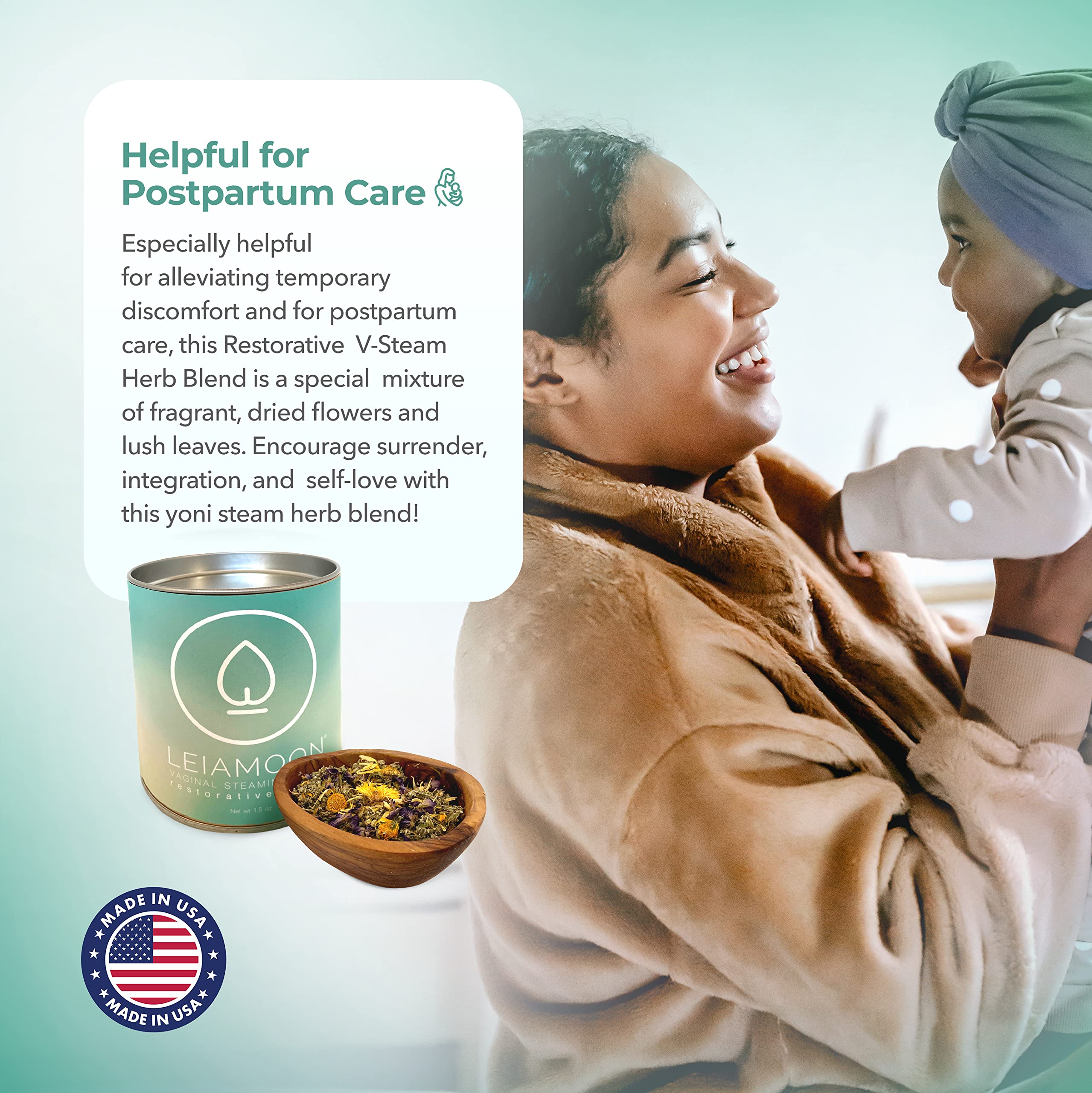 Leiamoon - Vaginal Steam Herbs Blends V Steam Kit for Cleansing, Regulating, and Balancing