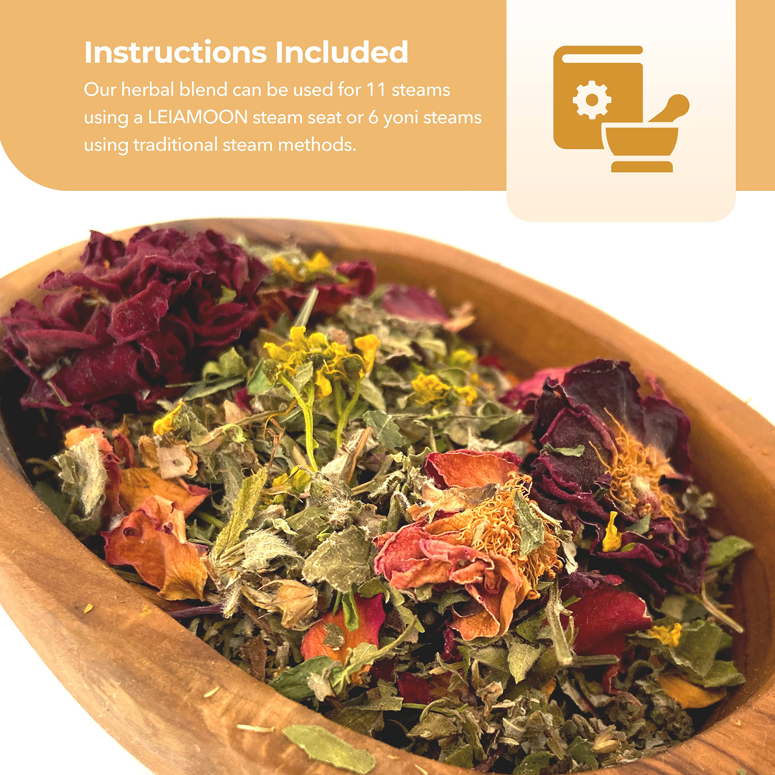 Yoni Steam Herbs Creativity Blend, Receptivity & Fertility Yoni Herbs for Cleansing and Toning