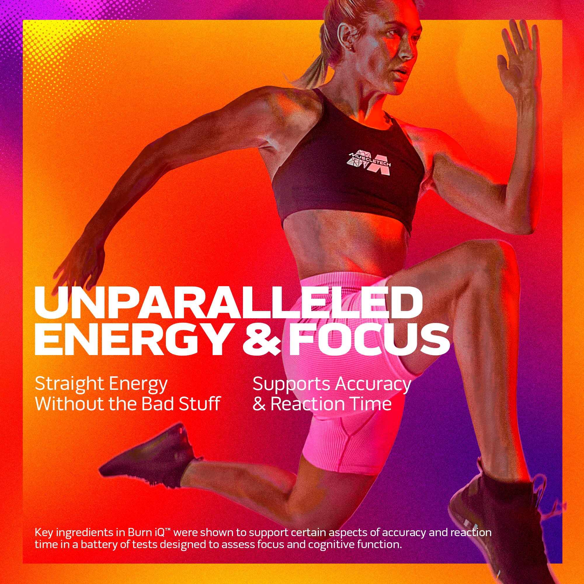 MuscleTech Burn IQ Smart Thermo Supplement Fueled with Paraxanthine Enhanced Energy