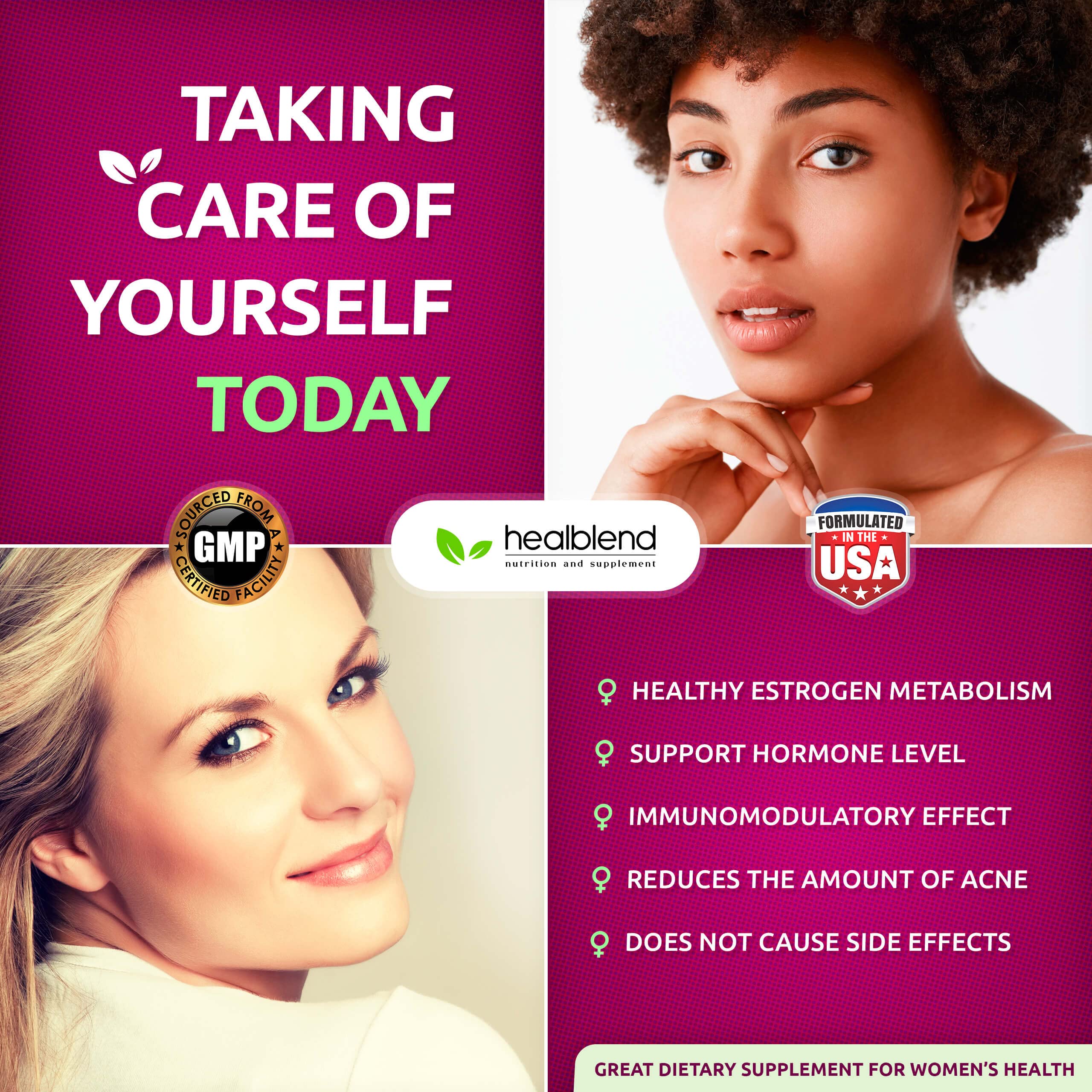 healblend DIM Ultra Dietary Supplement 350mg with Bioperine, Diindolylmethane