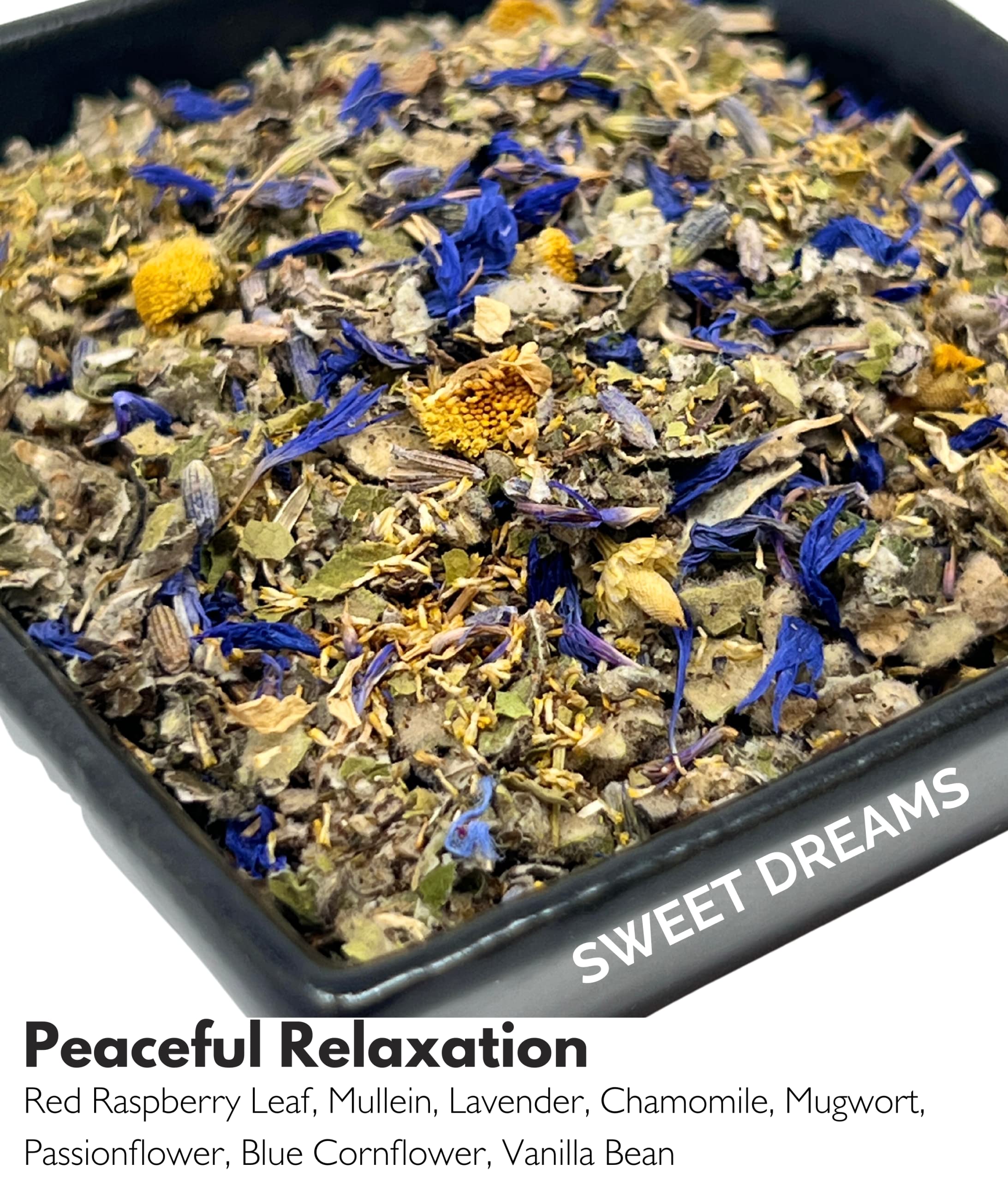 Smoke & Brew - Sweet Dreams Blend for Relaxation and Sleep - Caffiene Free Tea and Smoke Blend