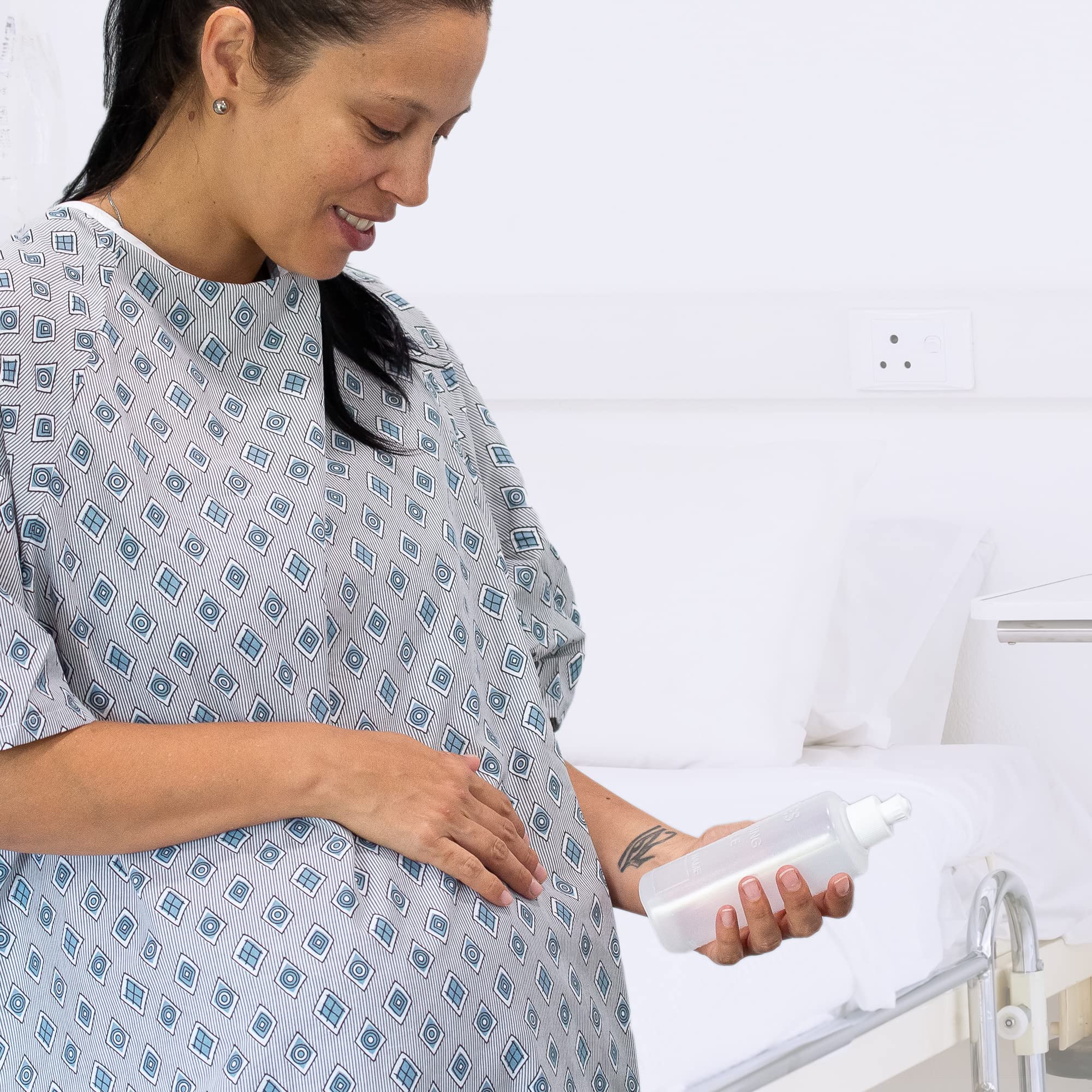 Dimes Perineal Lavette Irrigation Bottle 8 oz (Pack of 3). - Peri Bottle for Postpartum Care