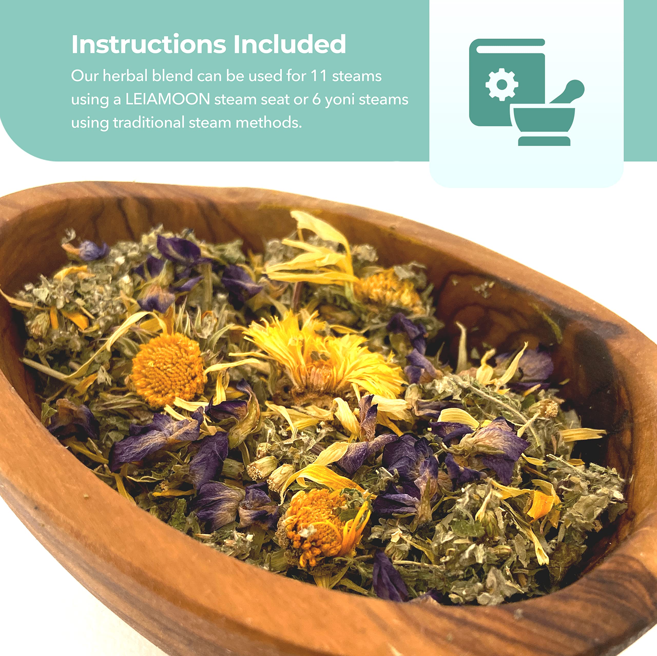 Leiamoon - Vaginal Steam Herbs Blends V Steam Kit for Cleansing, Regulating, and Balancing