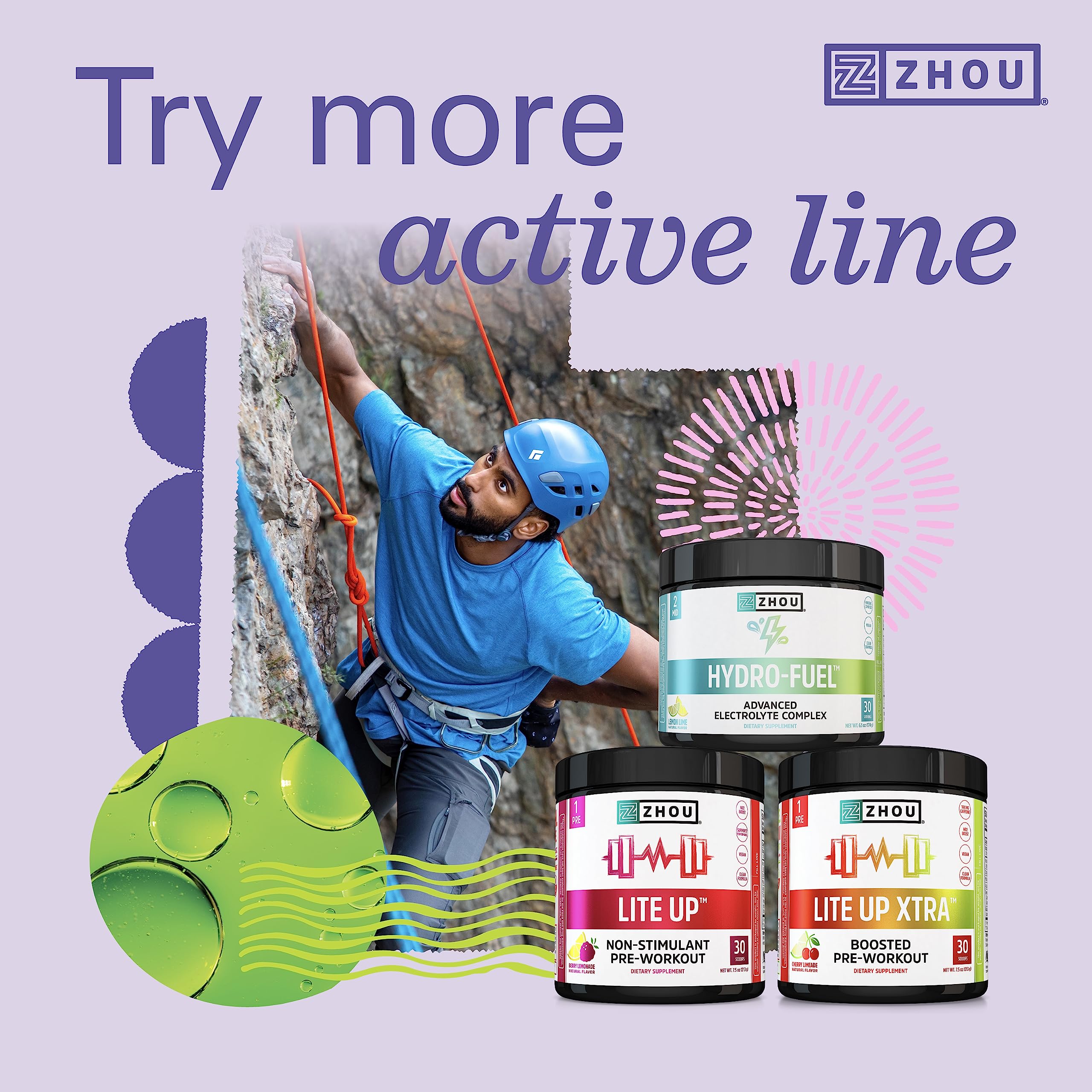 Zhou Nutrition Plant Based Vegan Protein Powder, Best Absorption Digest Score, Complete